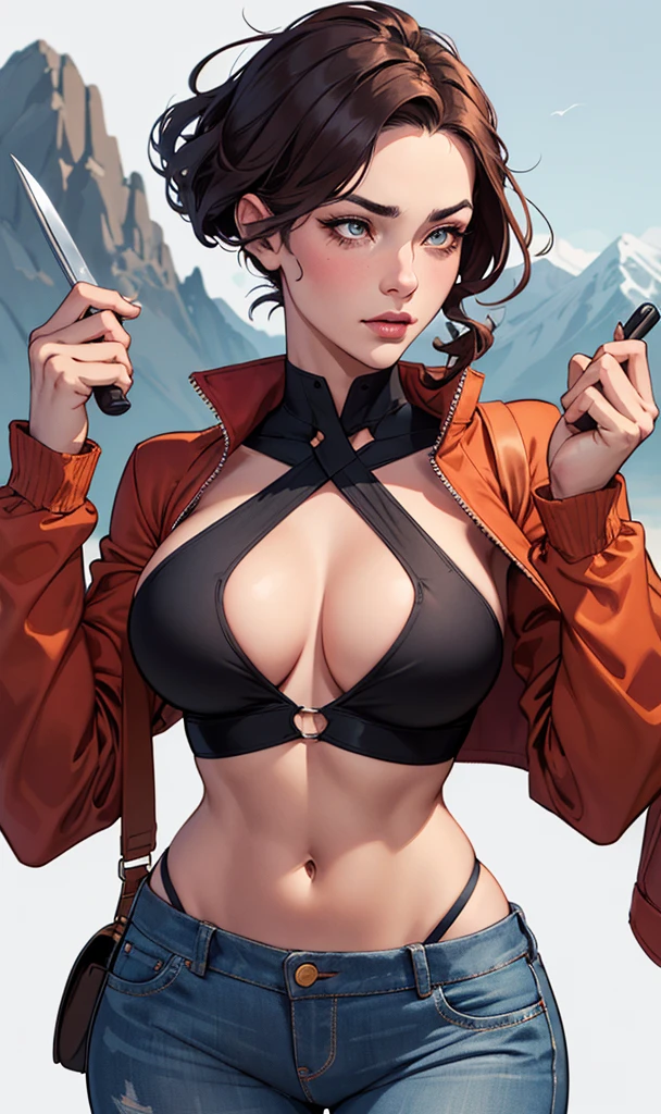  on the left and along with a symmetrical body and beautiful breasts, corpo bem definido, delicado e sensual, estilo de desenho animado, digital illustration Portrait mode a close up of two women Cartoon style digital illustration in bikinis in front of a mountain, artegerm e lois van baarle, artegerm e atey ghailan, modelo uniforme | artegerm, artegerm e Genzoman, artegerm comic, como visto em artegerm, artegerm e wlop, artegerm and rossdraws style digital illustration cartoon style Cartoon image of a woman , roupas sensuais , garota super fofa, authoritative would be facial expressionIllustrate??o estilo desenho animado, estilo de arte dos desenhos animados, estilo de arte dos desenhos animados, digital illustration style, there is a woman in a corset and stockings holding a knife, Alena Aenami e Artegerm, gama murata e artegerm, artegerm extremamente detalhado, Artegerm e Ilya Kushinov, modelo uniforme | artegerm, Ilya Kuvshinov e Artegerm, estilo artegerm, artegerm e rossdrawsErza Scarlet, Cabelo longo,cabelo vermelho, olhos castanhos, ,uniforme da equipe rocket, letra vermelha R, saia branca,top branco,botas pretas de cano alto, luvas de cotovelo pretas, olhando para o espectador, tiro de vaqueiro,um close de uma mulher de camisa azul e jeans segurando uma caixa de madeira, style artegerm, artegerm and atey ghailan, even model | artegerm, style ivan talavera and artegerm, in the style artegerm, Estilo de arte de Charlie Bowater, arte do personagem Charlie Bowater, neoartcore e charlie bowater