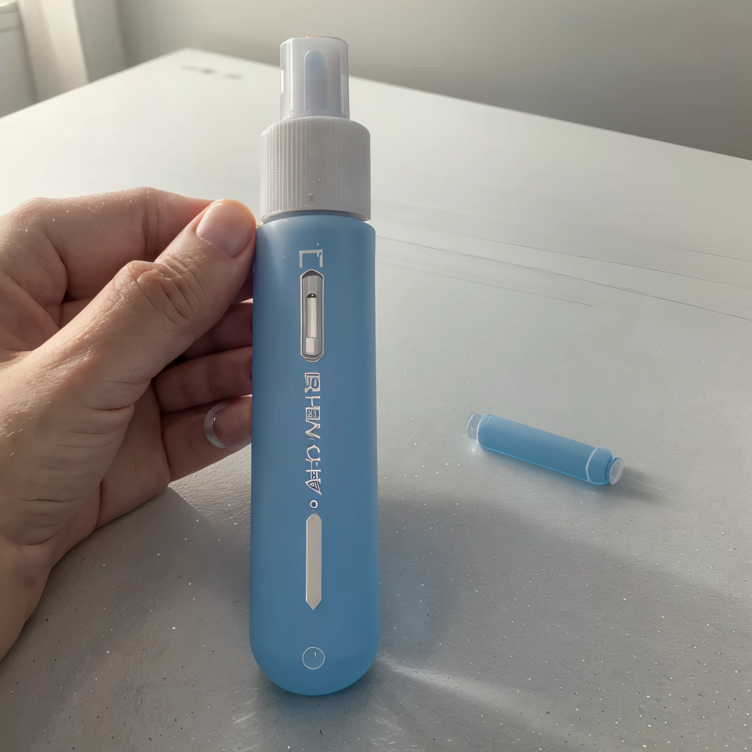 ### Technical Design Document

**Product Name:** Permanent Marker Eraser for Whiteboards

#### One Line Description of the Product
An innovative eraser for whiteboards, equipped with an integrated acetone reservoir to effortlessly remove permanent marker stains.

#### Measurements
- **Length:** 6 inches (15.24 cm)
- **Width:** 2 inches (5.08 cm)
- **Height:** 1 inch (2.54 cm)
- **Weight:** 0.2 pounds (90 grams)

#### Material Requirements / Fabric Content
- **Eraser Body:** High-density plastic (Polypropylene, PP)
- **Eraser Pad:** Microfiber cleaning fabric
- **Reservoir:** Polyethylene (PE) with acetone-resistant lining
- **Dispensing Mechanism:** Stainless steel

#### Colours
- **Eraser Body:** White with blue accents
- **Eraser Pad:** Gray
- **Reservoir:** Transparent with a blue tint
- **Dispensing Button:** Blue

#### Stitching and Seams
- **Eraser Pad Attachment:** Ultrasonically welded seams for durability
- **Reservoir Sealing:** Heat-sealed seams to prevent acetone leakage

#### Trims
- **Piping:** Blue silicone piping along the edges for grip and aesthetics
- **Ruffles:** None
- **Buttons/Ribbon/Lace:** None

#### Hardware
- **Dispensing Mechanism:** Stainless steel button and spring-loaded valve
- **Clasps:** None
- **Zippers:** None
- **Buckles:** None
- **Snaps:** None

#### Labels / Tags
- **Brand Label:** Embossed logo on the side of the eraser body
- **Usage Instructions:** Printed on the back of the packaging
- **Safety Warnings:** Included on the reservoir and packaging, detailing the acetone content and handling precautions

#### Product Drawing
*(Attach a detailed product drawing here)*

#### Additional Notes about the Design
- **Ergonomic Design:** The eraser is designed to fit comfortably in hand, with a contoured grip.
- **Refillable Reservoir:** The acetone reservoir is refillable, making the product reusable and cost-effective.
- **Safety Cap:** A safety cap over the dispensing button prevents accidental release of acetone.
- **Cleaning Eff