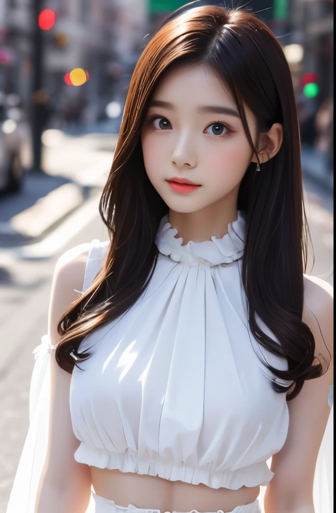 highest quality,Photo quality,Ultra-high resolution,Professional Lighting,23 years old,Beautiful face like an actress,Korean idol costumes,mini skirt