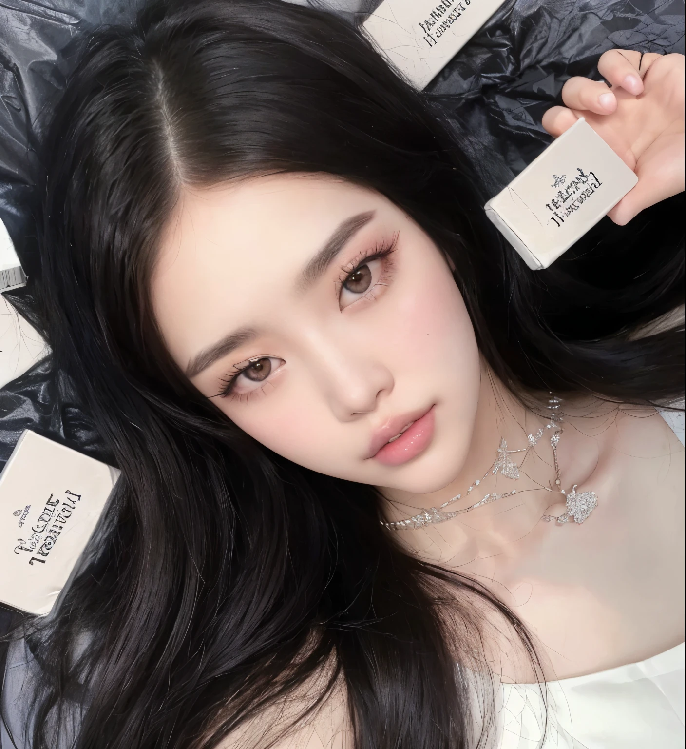 Mujer araffada con cabello largo y un top negro posando para una foto., Lalisa Manobal, Lalisa Manoban de Blackpink, ava max, con flequillo, parque roseanne de blackpink, cl, Con flequillo completo, ulzzang, sakimichan, pelo largo y blanco y flequillo, cruel korean gothic girl, muchacha coreana, retrato de kim petras