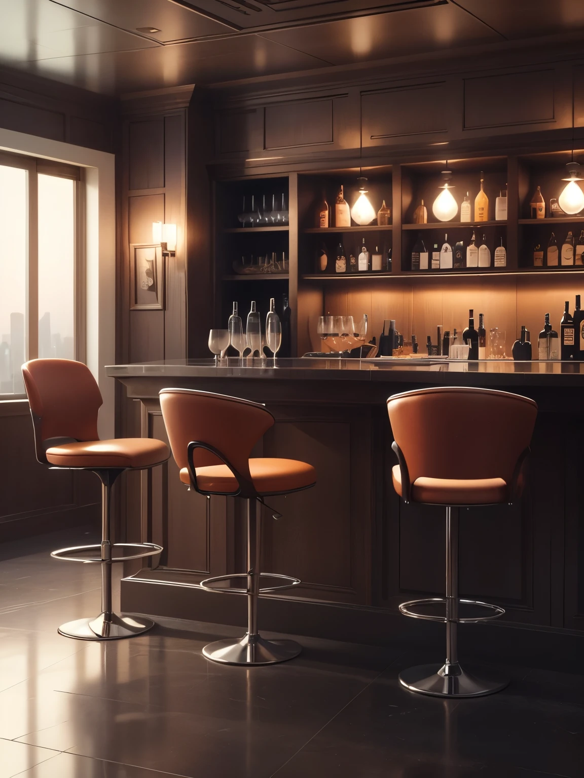 bar interier design, ultra detailed, high quality, 8k resolution