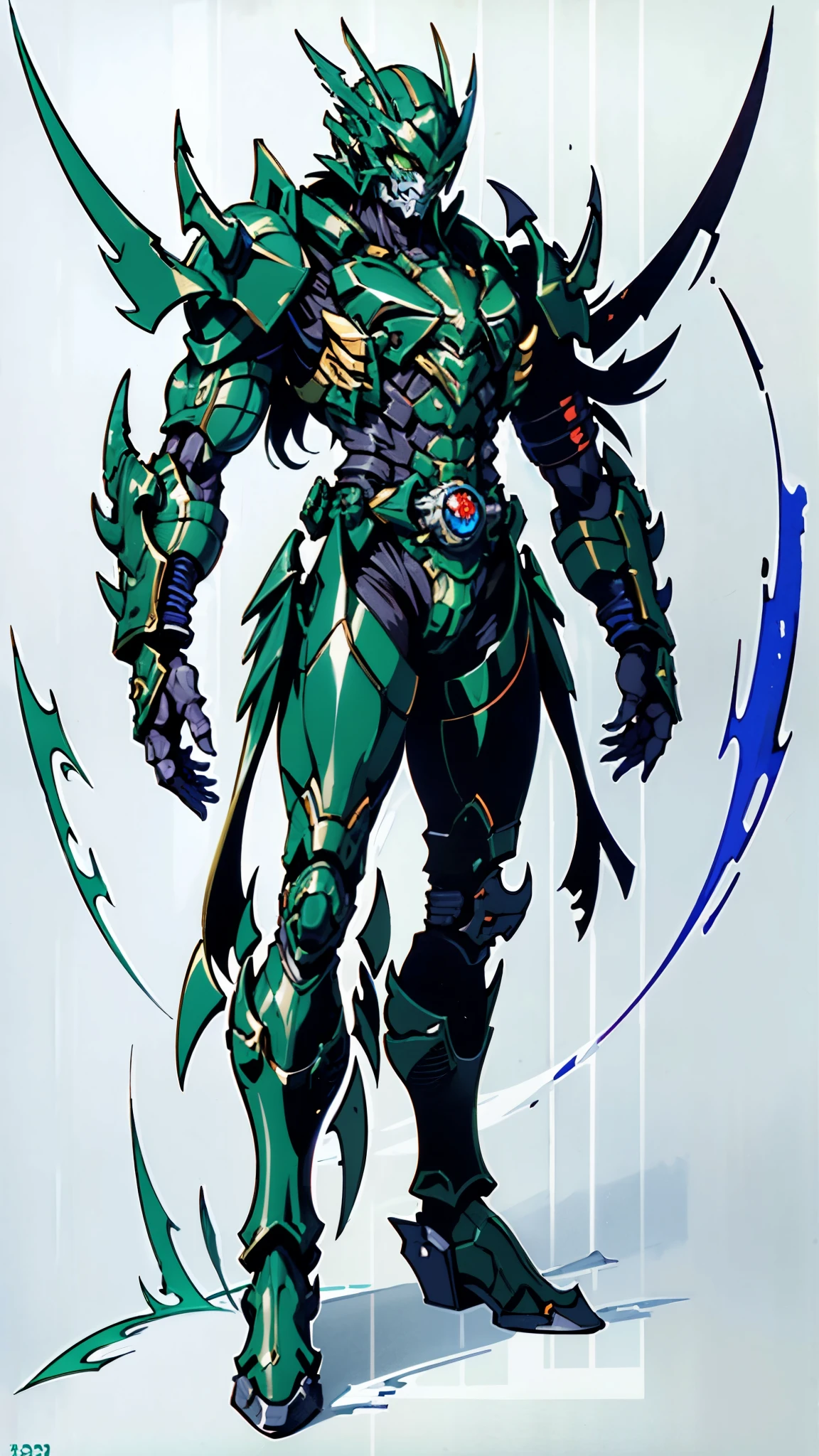 A man wearing a full-face helmet, a fantasy-style biotech armored combat suit, green eyes, (a composite layered chest armor), fully enclosed shoulder guards, matching arm and leg guards, the belt is adorned with Falcon Wing, (the color scheme is primarily white with red and blue accents), the design balances heavy with agility, a high-tech bio-mecha armor, (Armor Concept Inspired by Falcon, stand on the top of a skyscraper in a futuristic sci-fi city), this character embodies a finely crafted fantasy-surreal style armored hero in anime style, exquisite and mature manga art style, (element, plasma, energy, the armor glows), ((male:1.5)), metallic, real texture material, dramatic, high definition, best quality, highres, ultra-detailed, ultra-fine painting, extremely delicate, professional, perfect body proportions, golden ratio, anatomically correct, symmetrical face, extremely detailed eyes and face, high quality eyes, creativity, RAW photo, UHD, 32k, Natural light, cinematic lighting, masterpiece-anatomy-perfect, masterpiece:1.5