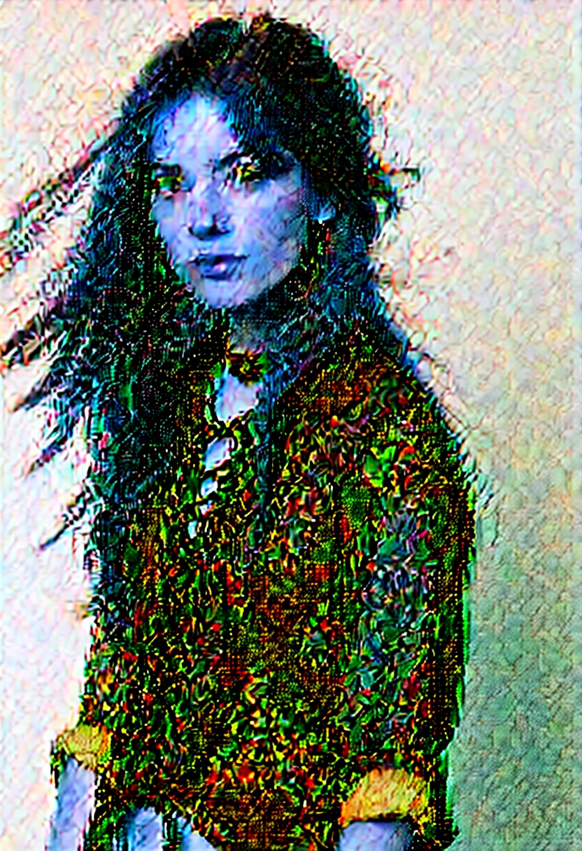 twenty year old woman, straight auburn hair, bohemian style, 90s style, 1990s, lace up shirt, no background