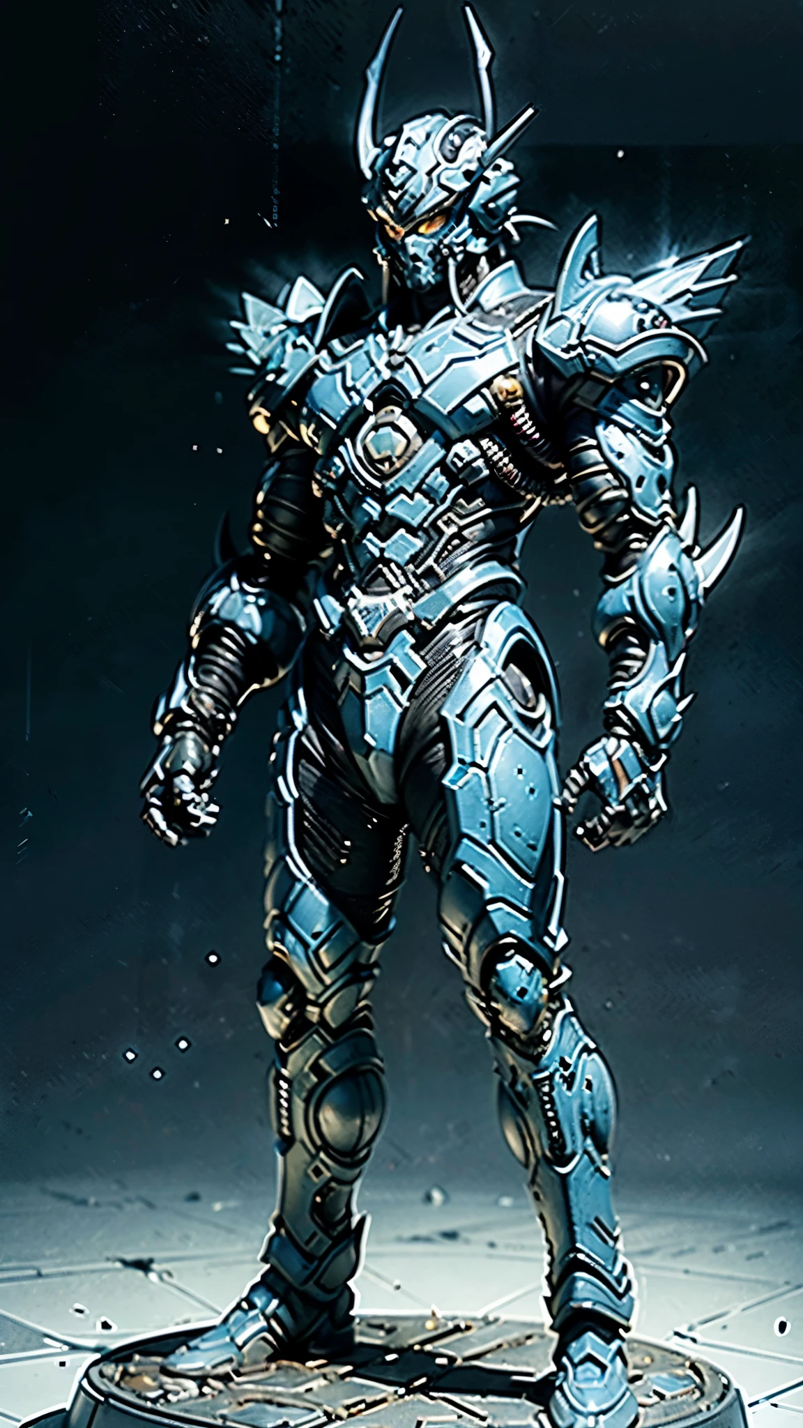 A man wearing a full-face helmet, a fantasy-style biotech armored combat suit, green eyes, (a composite layered chest armor), fully enclosed shoulder guards, matching arm and leg guards, the belt is adorned with Falcon Wing, (the color scheme is primarily white with red and blue accents), the design balances heavy with agility, a high-tech bio-mecha armor, (Armor Concept Inspired by Falcon, stand on the top of a skyscraper in a futuristic sci-fi city), this character embodies a finely crafted fantasy-surreal style armored hero in anime style, exquisite and mature manga art style, (element, plasma, energy, the armor glows), ((male:1.5)), metallic, real texture material, dramatic, high definition, best quality, highres, ultra-detailed, ultra-fine painting, extremely delicate, professional, perfect body proportions, golden ratio, anatomically correct, symmetrical face, extremely detailed eyes and face, high quality eyes, creativity, RAW photo, UHD, 32k, Natural light, cinematic lighting, masterpiece-anatomy-perfect, masterpiece:1.5