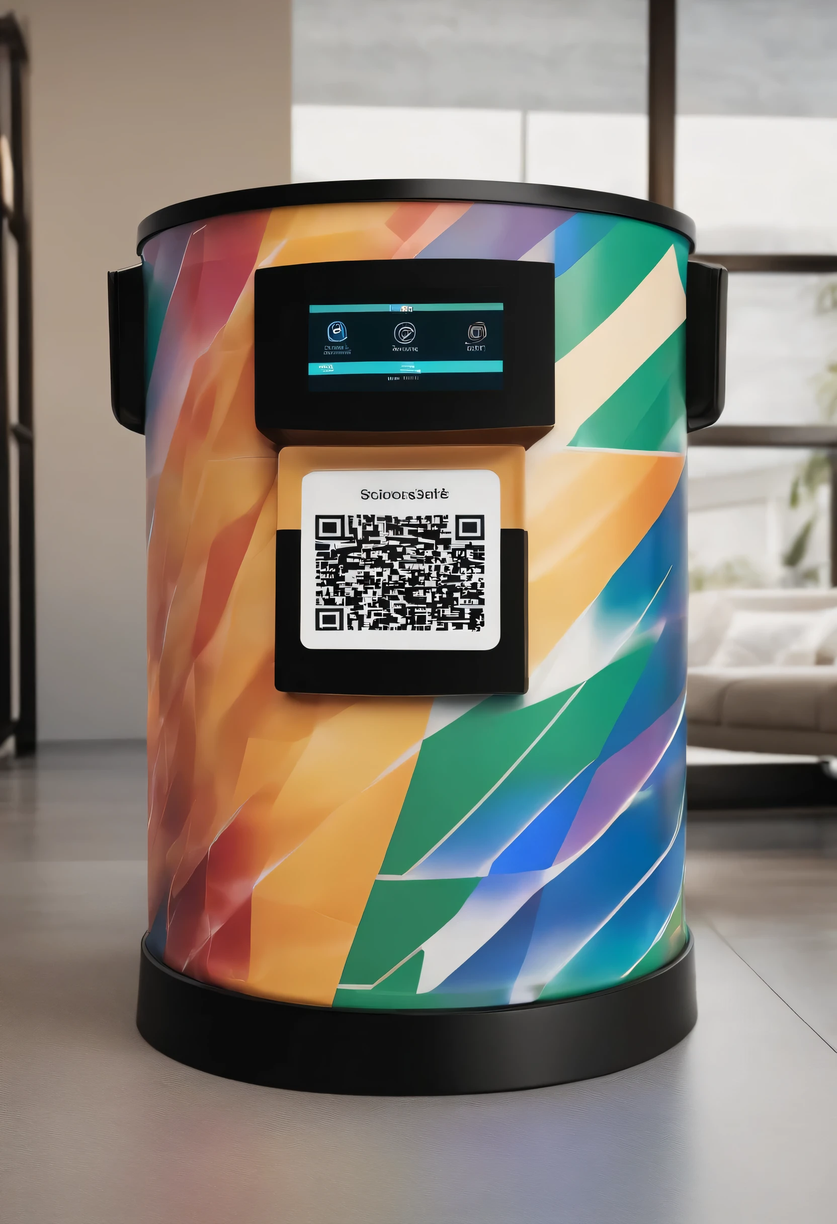 An automatic segregate trash bin that segregates recyclables from non-recyclables and also has qr code scanner or biometrics for its crypto features. 