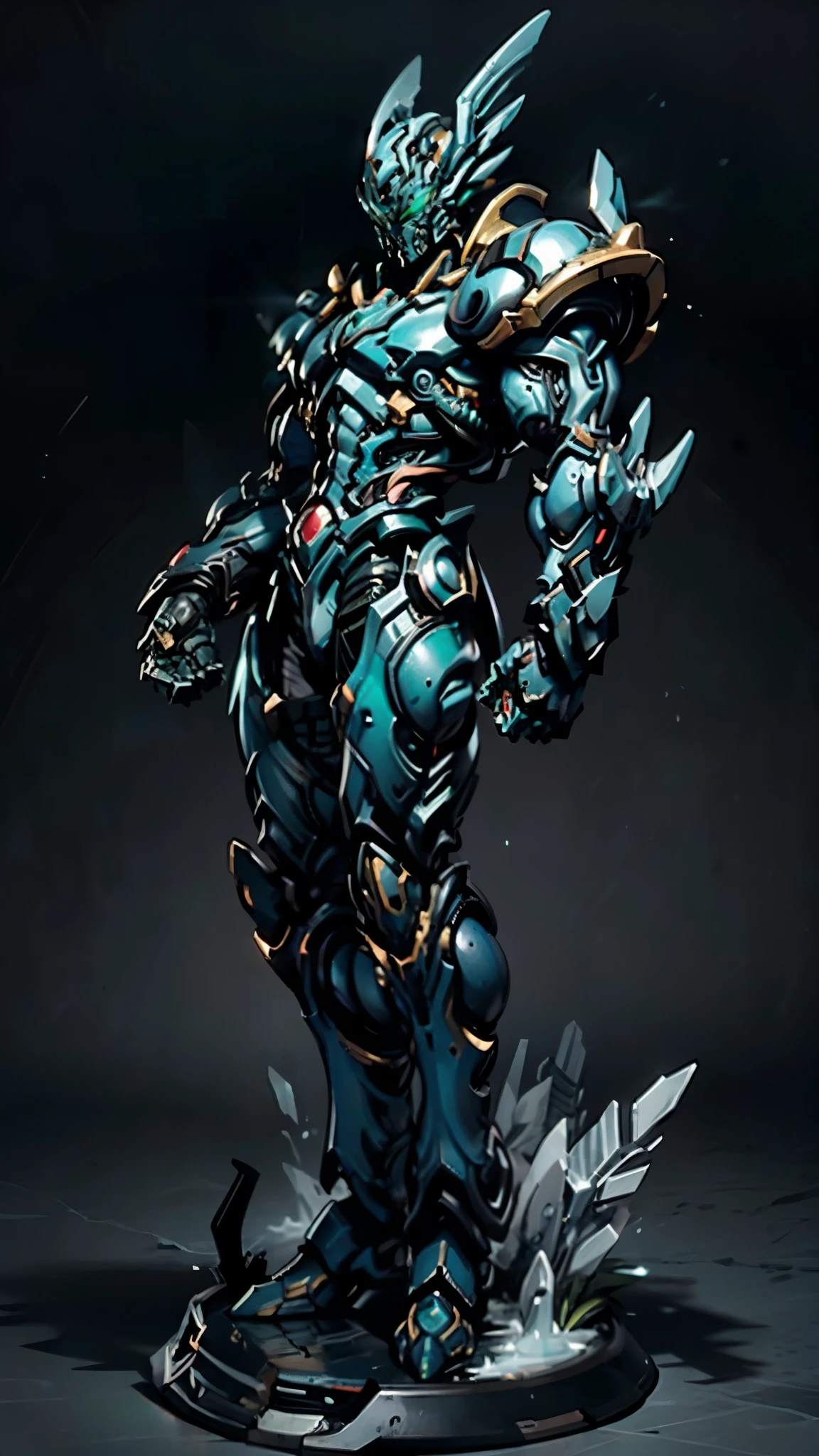 A man wearing a full-face helmet, a fantasy-style biotech armored combat suit, green eyes, (a composite layered chest armor), fully enclosed shoulder guards, matching arm and leg guards, the belt is adorned with Falcon Wing, (the color scheme is primarily white with red and blue accents), the design balances heavy with agility, a high-tech bio-mecha armor, (Armor Concept Inspired by Falcon, stand on the top of a skyscraper in a futuristic sci-fi city), this character embodies a finely crafted fantasy-surreal style armored hero in anime style, exquisite and mature manga art style, (element, plasma, energy, the armor glows), ((male:1.5)), metallic, real texture material, dramatic, high definition, best quality, highres, ultra-detailed, ultra-fine painting, extremely delicate, professional, perfect body proportions, golden ratio, anatomically correct, symmetrical face, extremely detailed eyes and face, high quality eyes, creativity, RAW photo, UHD, 32k, Natural light, cinematic lighting, masterpiece-anatomy-perfect, masterpiece:1.5