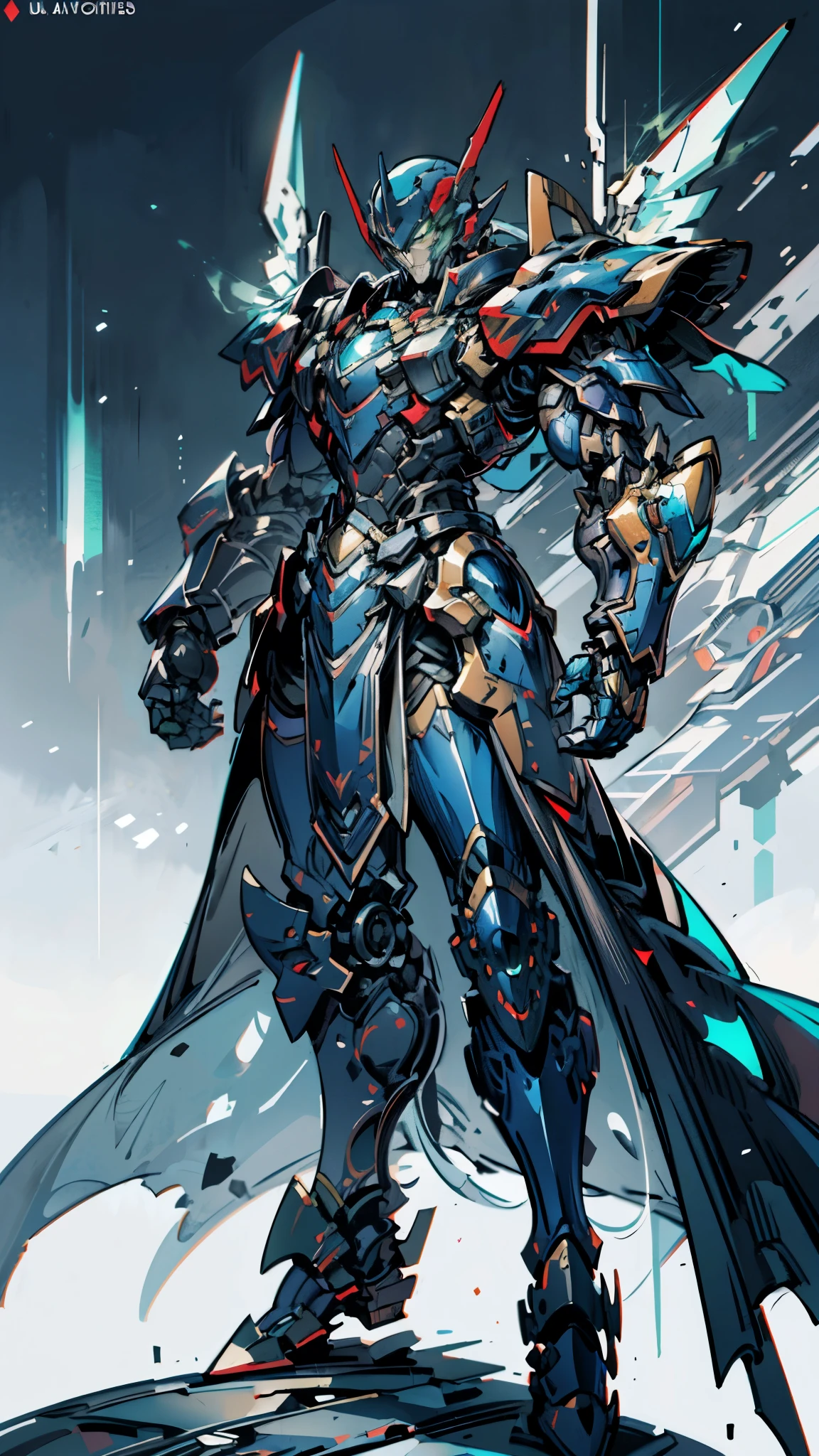 A man wearing a full-face helmet, a fantasy-style biotech armored combat suit, green eyes, (a composite layered chest armor), fully enclosed shoulder guards, matching arm and leg guards, the belt is adorned with Falcon Wing, (the color scheme is primarily white with red and blue accents), the design balances heavy with agility, a high-tech bio-mecha armor, (Armor Concept Inspired by Falcon, stand on the top of a skyscraper in a futuristic sci-fi city), this character embodies a finely crafted fantasy-surreal style armored hero in anime style, exquisite and mature manga art style, (element, plasma, energy, the armor glows), ((male:1.5)), metallic, real texture material, dramatic, high definition, best quality, highres, ultra-detailed, ultra-fine painting, extremely delicate, professional, perfect body proportions, golden ratio, anatomically correct, symmetrical face, extremely detailed eyes and face, high quality eyes, creativity, RAW photo, UHD, 32k, Natural light, cinematic lighting, masterpiece-anatomy-perfect, masterpiece:1.5