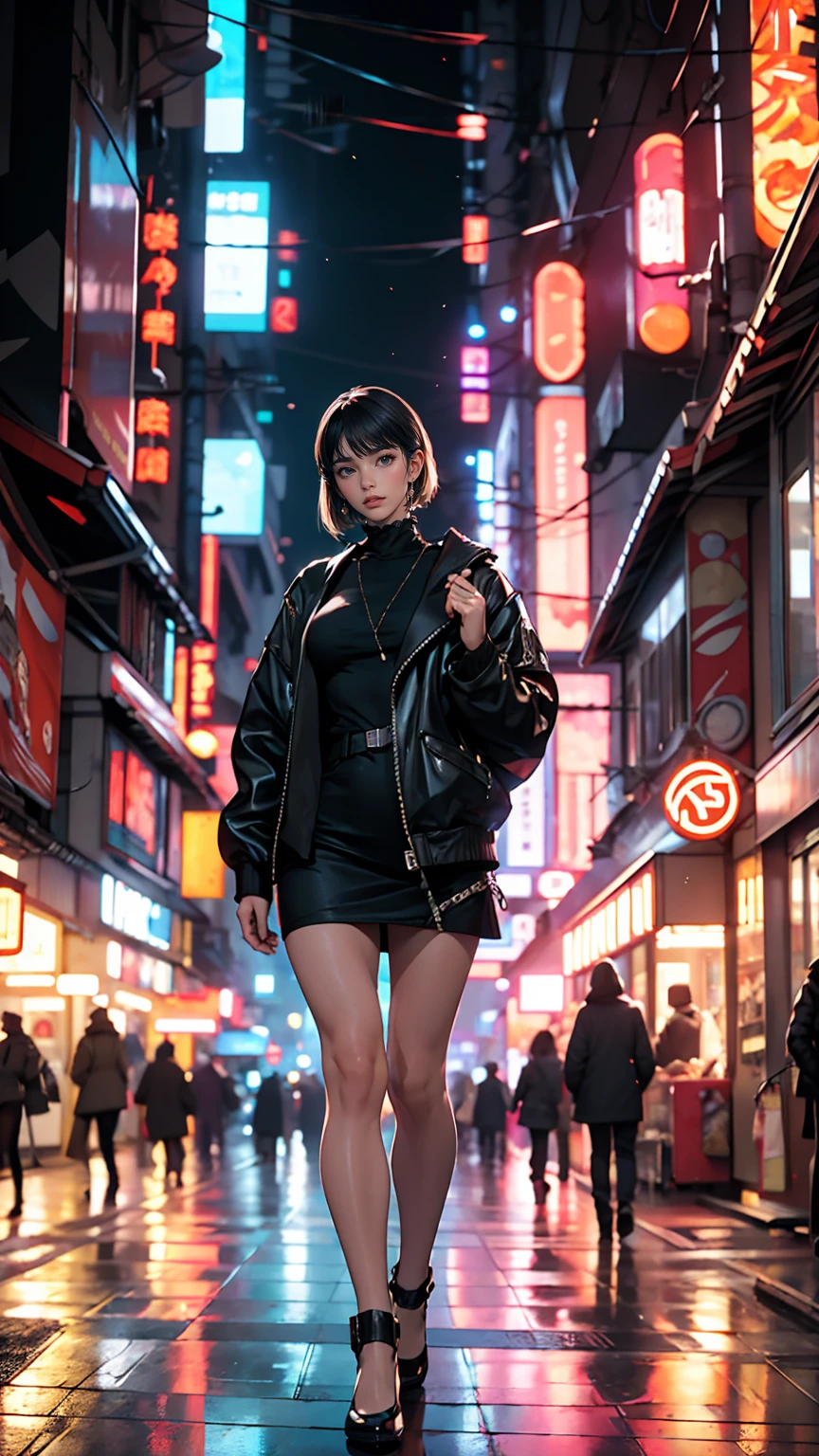 「Blade Runner」Female Replicants、In a cyberpunk city