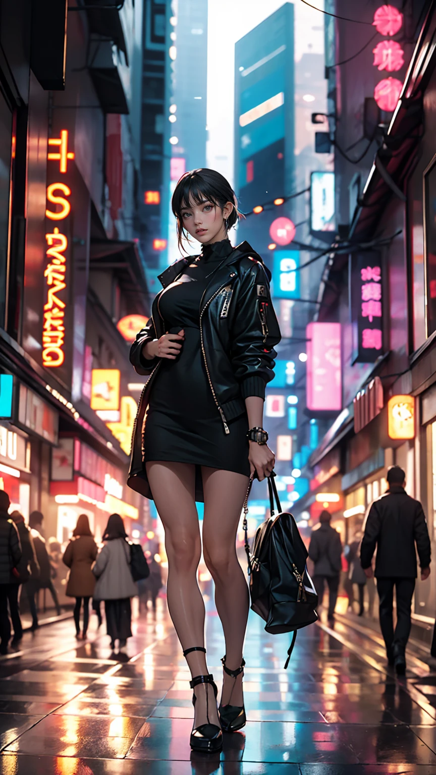 「Blade Runner」Female Replicants、In a cyberpunk city