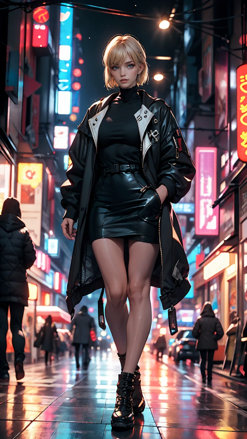 「Blade Runner」Female Replicants、In a cyberpunk city
