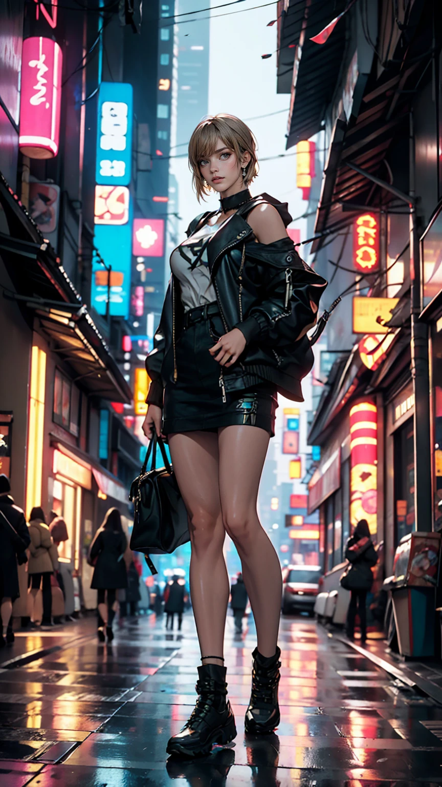 「Blade Runner」Female Replicants、In a cyberpunk city