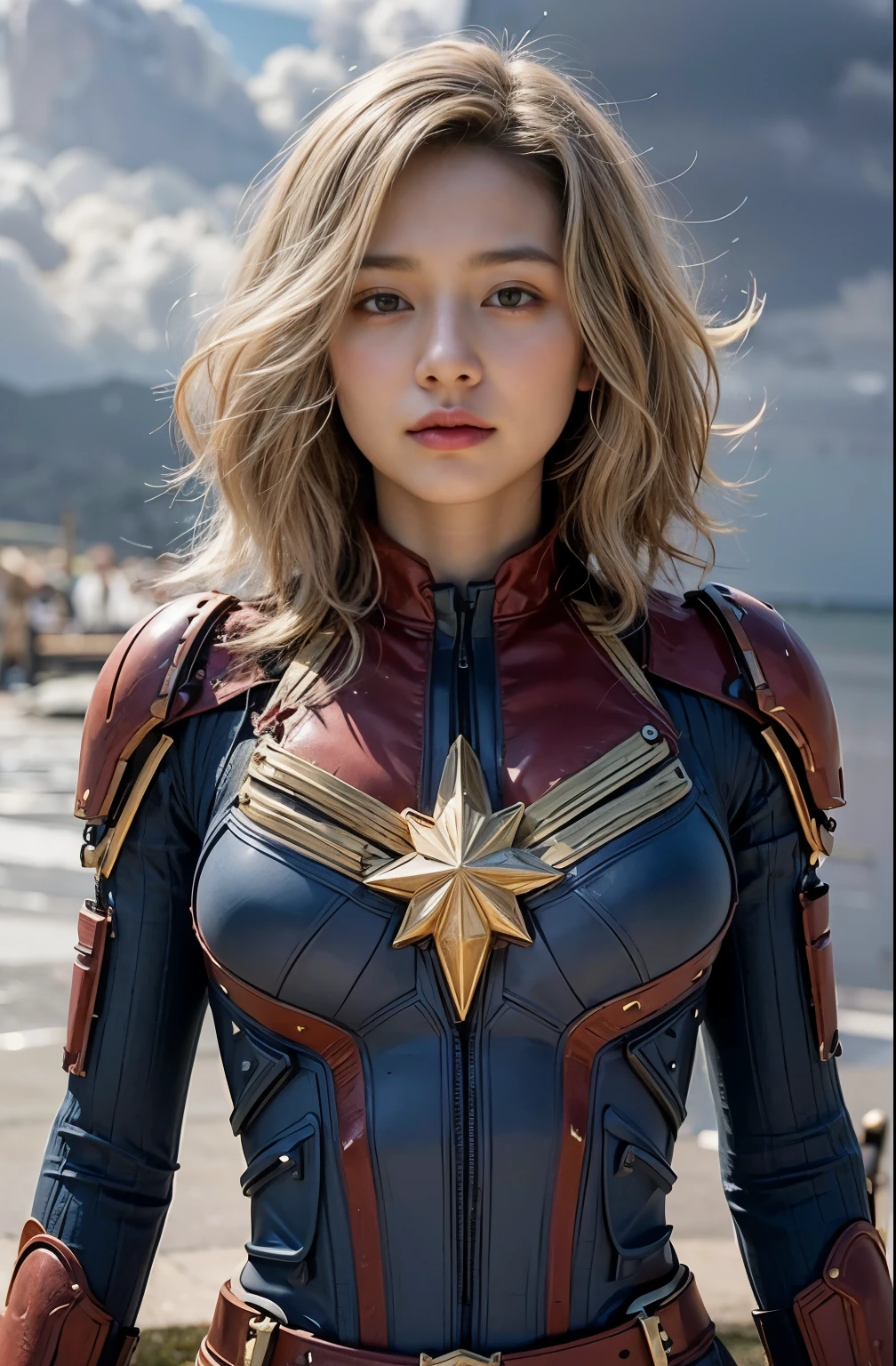 (masterpiece, best quality:1.2), (8k uhd, 16k, 32k, ultra high res), (photorealistic:1.37), (RAW photo), ultimate-realistic, ultimate-realistic details, ultimate-realistic texture, ultimate-intricate details, ultimate-realistic lighting, ultimate-realistic shadow, japanese girl, ultimate-cute face, ultimate-RAW skin, ultimate-realistic eyes, (mechanical:1.4), (armor), full body, wide shot, realistic background