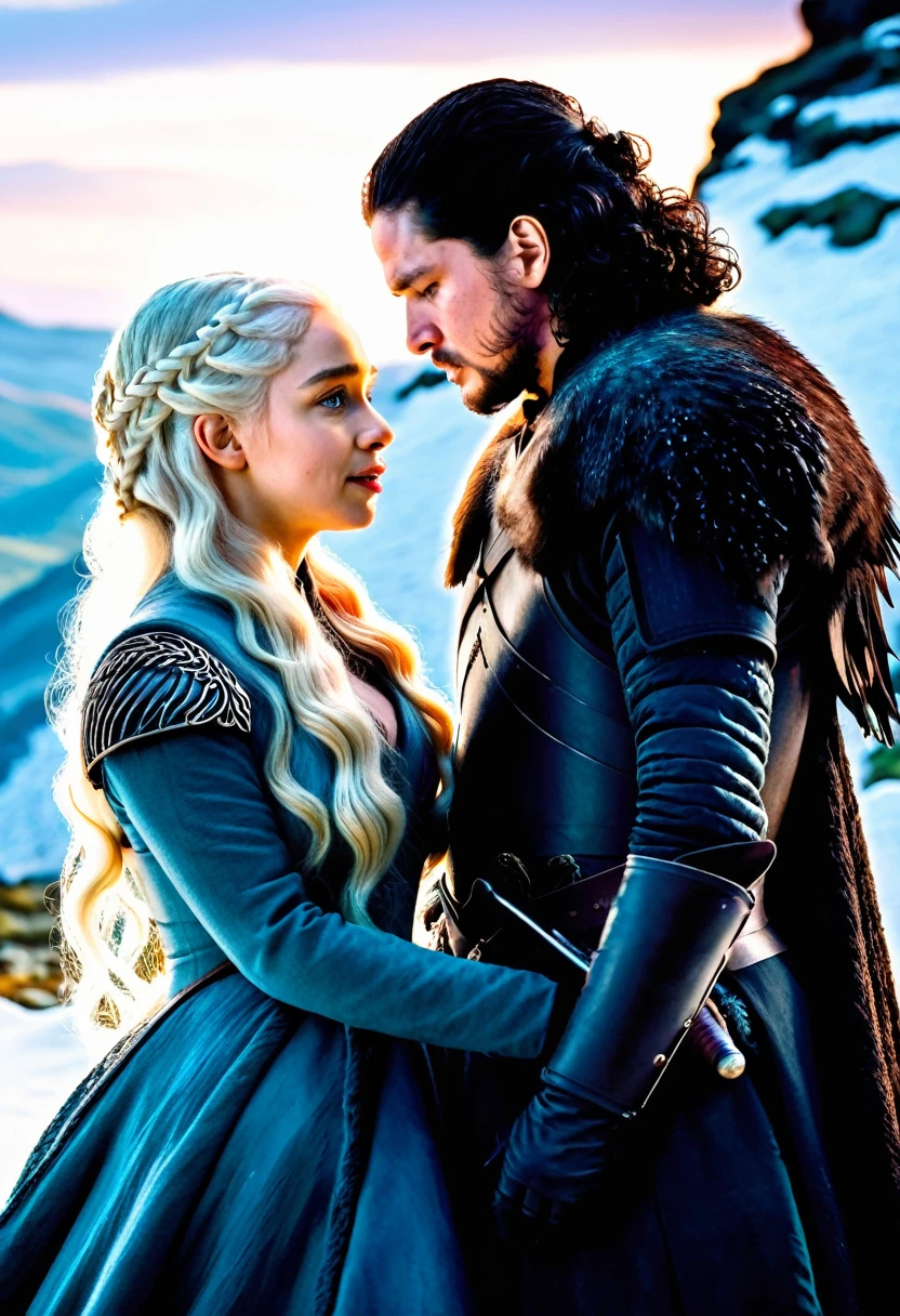 princess Daenerys Targaryen and Jon Snow