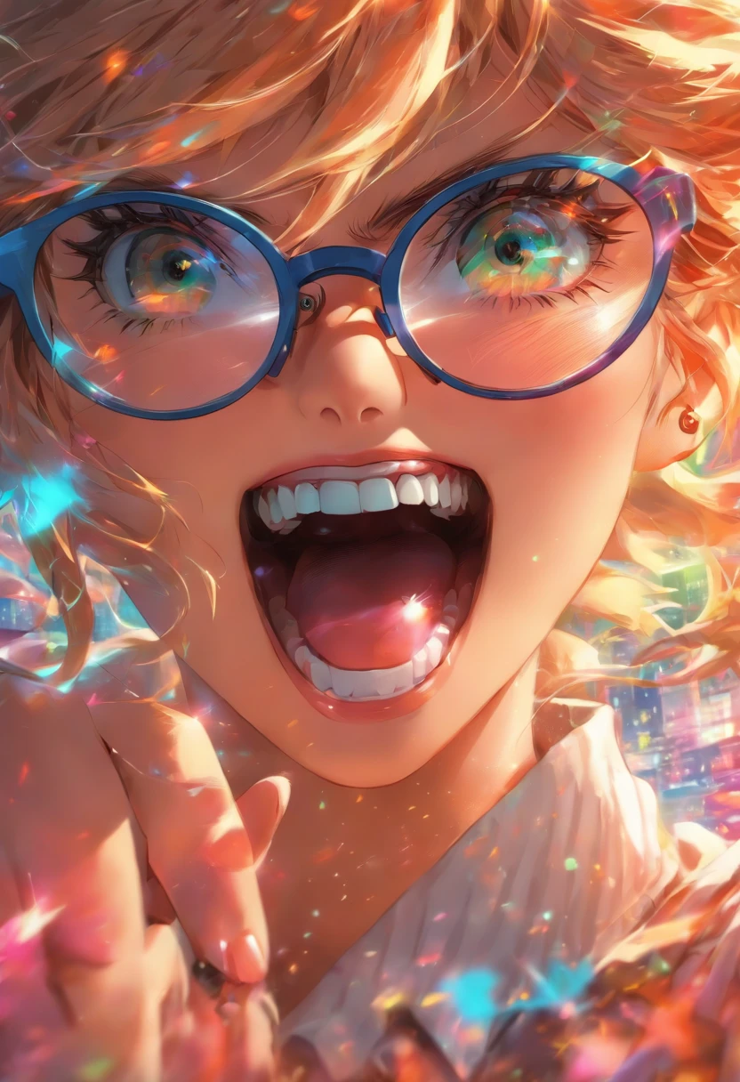 A sharp-tongued woman call Glasses