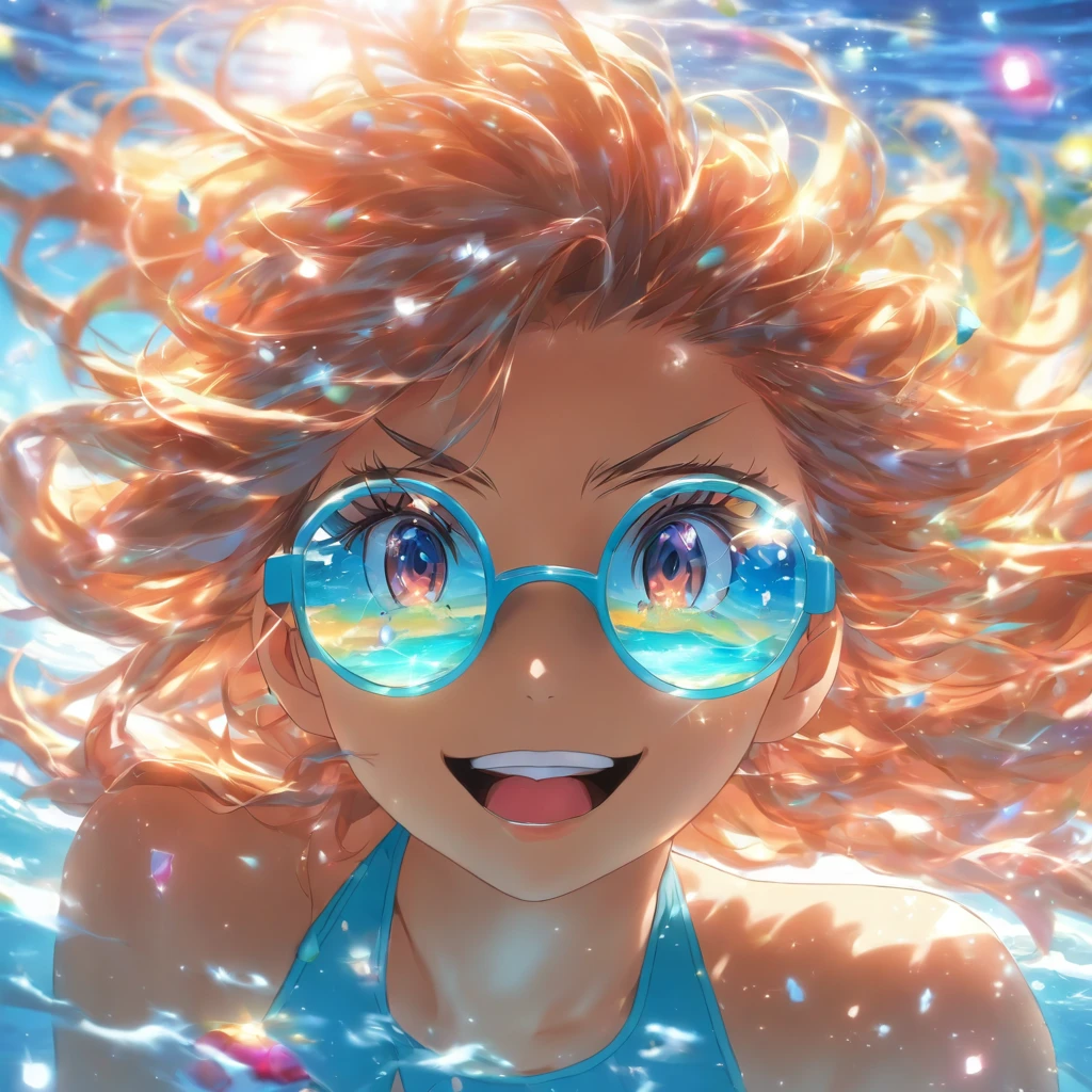 The sparkle of water woman Swimwear Glasses