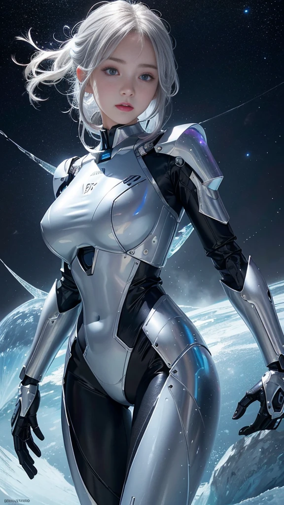 anime girl with futuristic body and headgear standing in front of a giant robot, female mecha, anime robotic mixed with organic, perfect anime cyborg woman, girl in mecha cyber armor, cute cyborg girl, cyborg - girl with silver hair, ayanami, cyberpunk anime girl mech, anime cyborg, mecha asthetic, beutiful girl cyborg, perfect android girl, masterpiece, superdeformed, full body: 1.2, ultra high res, RAW photo, masterpiece, ultra detailed,8k,full detailed hair,highres, best quality, ultra high res,ultral detailed face and eyes, (photorealistic:1.4), looking at viewer, smiling, cute, huge ass, (ray tracing:1.4),(long legs:1.4),big breast,narrow waist,
Best quality , masterpiece,large hip,Fully facial detailed,beautiful, very detailed of hair , 16 years old, large boobs))) ,thin lips,milky way,big eyes,highres,seducing, blue eyes ,slim waist,((Lolita)), 8k, 16k, highres,