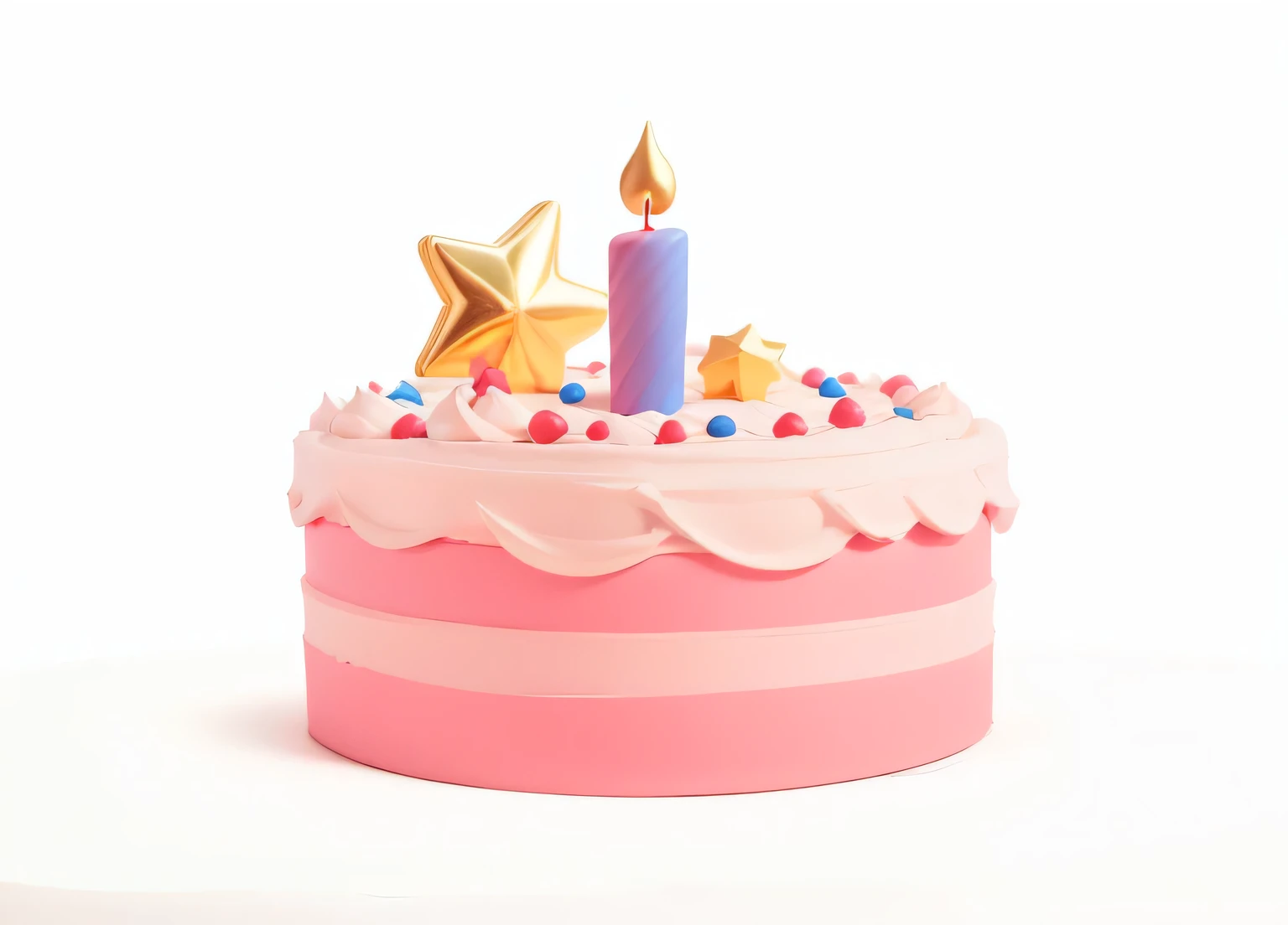 Birthday Cake，high quality，2 layers