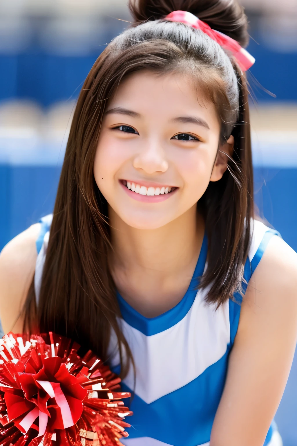 18-year-old、Cheerleader、smile、Nice、beautiful、Sparkling、bounce、Charm、Niceなユニホーム、