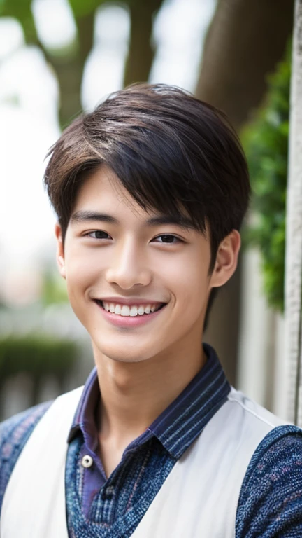 excellent work、Young and handsome man、smile、Looking at the camera