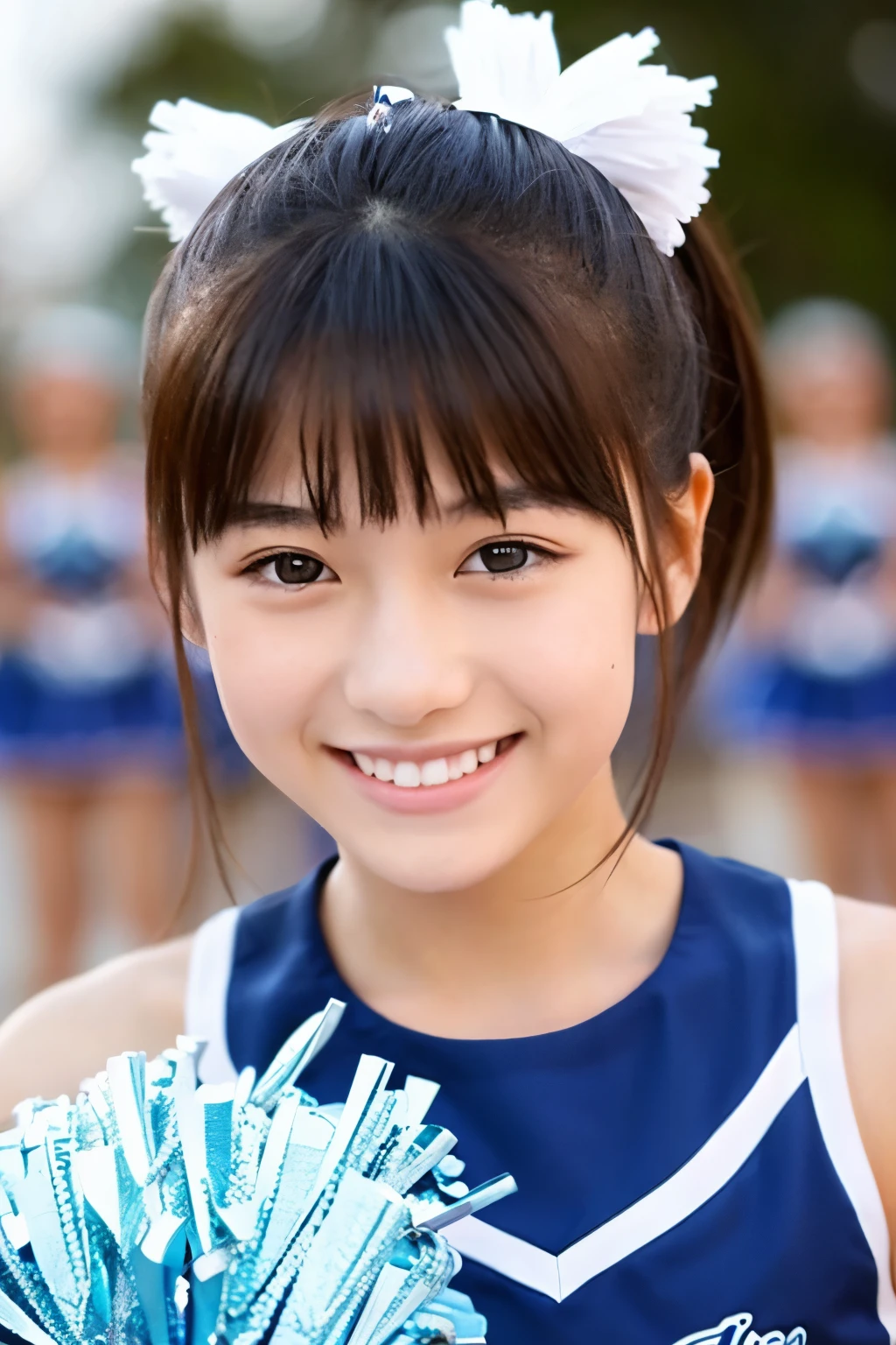 18-year-old、Cheerleader、smile、Nice、beautiful、Sparkling、bounce、Charm、Niceなユニホーム、