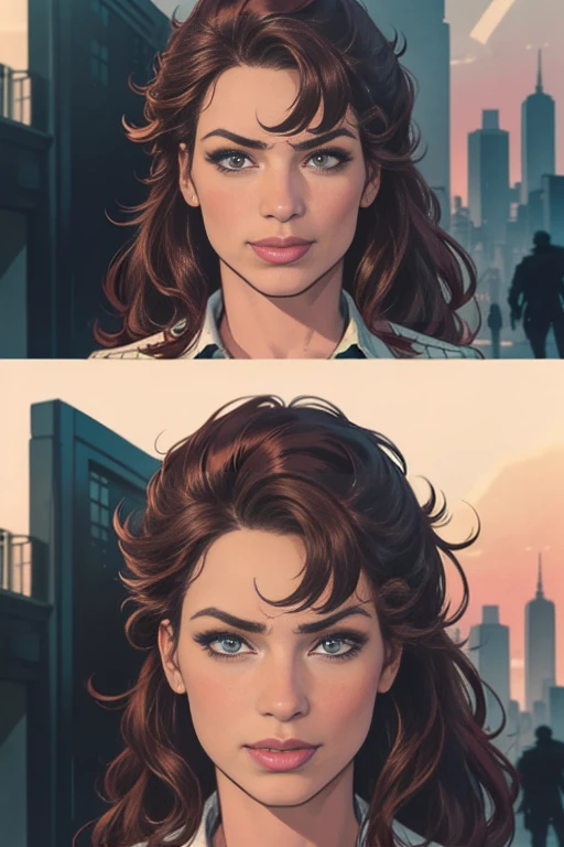 photo of beautiful (EPL4rs3nTh0mps0n:0.99), a woman in ( colorful, abstract background :1.1), perfect hair, wearing ( challis  :1.2), modelshoot style, (extremely detailed CG unity 8k wallpaper), professional majestic (photography by lee friedlander  :1.1), ( Kodak Smile 10MP Digital Camera ), 24mm, exposure blend, hdr, faded, extremely intricate, High Detail, Sharp focus, dramatic, soft cinematic light, (looking at viewer), (detailed pupils), cute smile, 24mm, 4k textures, soft cinematic light, adobe lightroom, photolab, elegant, ((((cinematic look)))), soothing tones, insane details, hyperdetailed, low contrast, ("I've got a bad feeling about this.":1.1), ( Pretty preppy :1.2 )