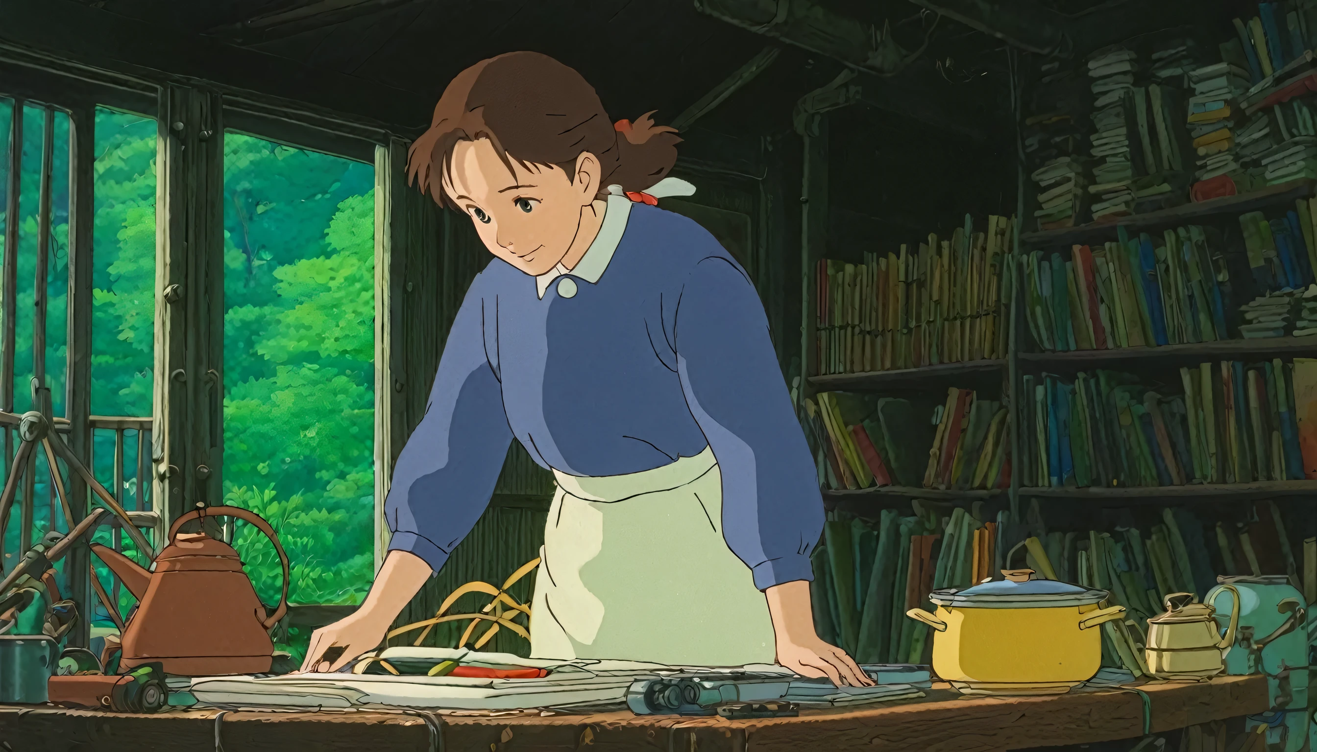 Studio Ghibli、a working woman