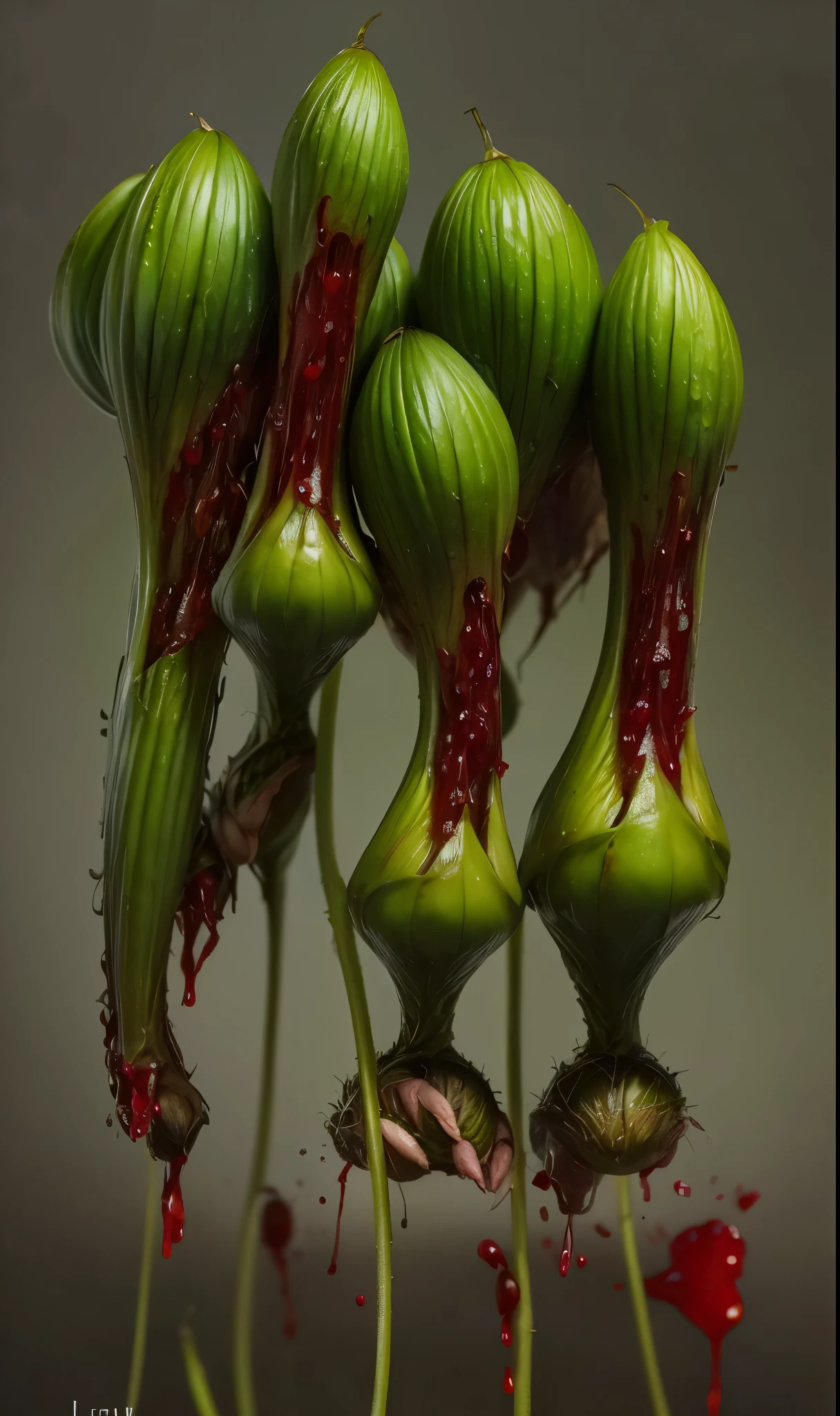 slurping monster、Draw the whole body、いつもBloody、Bloody、Bloody、Best image quality、masterpiece、8k、Cook、strongest、terrible、monster、killer ghost、Wrestler、Musculoskeletal strengthening々、Muscle tissue、Face of Fear、Extreme obesity、carnivorous a plant monster、a plant monster
