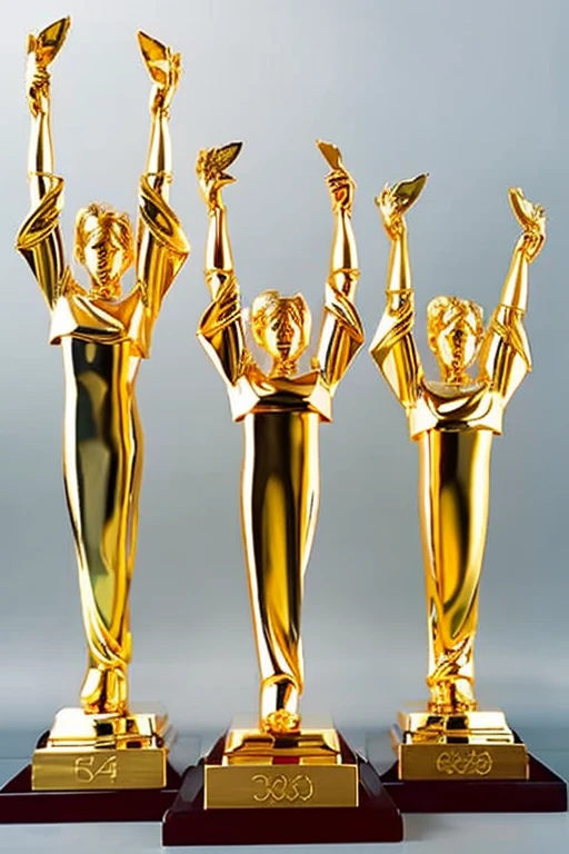 Golden trophies
