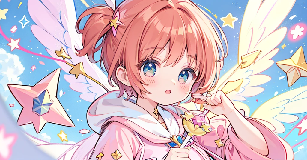 k hd,Anime girl with wand and star wand in her hand, portrait of magical girl, sparkling magical girl, magical , cardcaptor sakura, pin on anime, clean and meticulous anime art, magical girl anime mahou shojo, beautiful anime art style, cute anime girl portraits, carrying a magical staff, zerochan art, lovely art style, astral fairy, Soft anime illustration