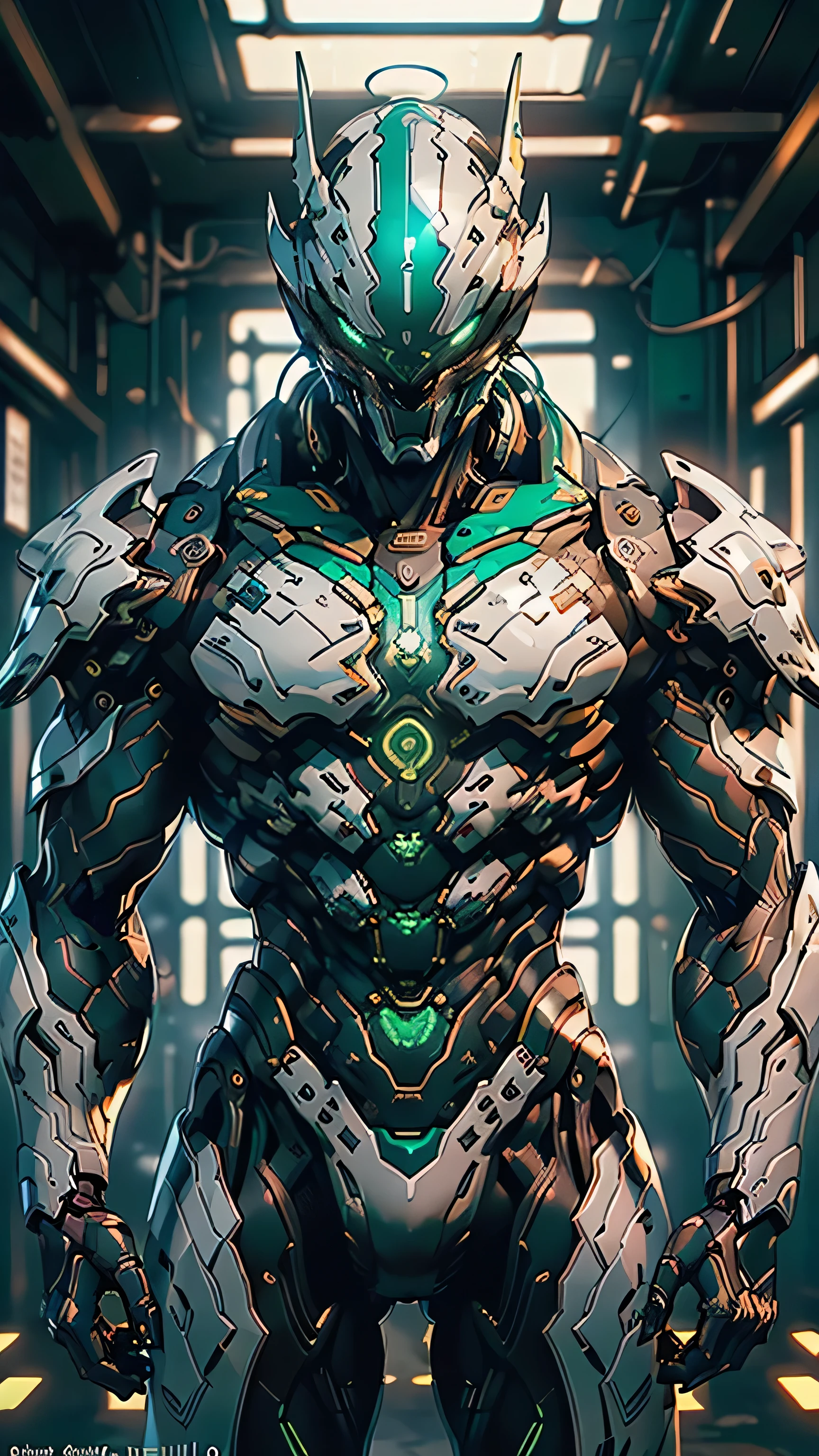 maximum detail, masterpiece, HDR, best quality, UHD Sony a1 mirrorless camera with a wide lens f/1.8 aperture (cinematic quality image of the cyborg's:1.5, (completely redrawn head), it is a menacing robotic head with serpentine features and contours like that of a pit-viper:1.3, ((illustrated in extreme detail), (with professional linework)). The cyborg's expressive features convey (evil, terrifying sadism, amusement at human fear, and disdain for our physical softness):1.3. It is a horrific, cybernetic killing machine. His head and face are ((anatomically correct):1.4, yet the monstrous, biomechanically engineered humanoid, was made up of 90 percent polished:1.4 composite, silver alloys:1.3), with (narrow, menacing, neon-green eyes that glowed):1.35, and razer sharp metal teeth., ( Ultra-high-quality, Ultra-fine-details, dystopian, post-apocalyptic setting, cinematic movie still, masterpiece, best quality, absurd resolution, 8k, ray tracing, HDR, UHD, volumetric lighting, Unreal Engine 5, Unity Engine, Blender, octane render, exquisite subject composition and use of lighting:1.4, exceptional, award-winning shading:1.38, sharp focus:1.35, low angle, ominous mood, facing the viewer, (in the illustration style of Greg Capullo:1.33 from  comics), repeat positive prompts, repeat negative prompts, HDR, 8k, UHD 16k, Absurd resolution, maximum detail, 