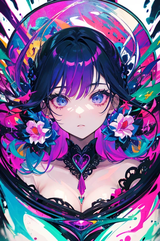 highest quality, The most beautiful woman in the world,Crazy Ideas, Crazy colors, Crazy Details, Crazy contrast, Disorganized, A strange and mysterious world, A very ordinary and unremarkable frame