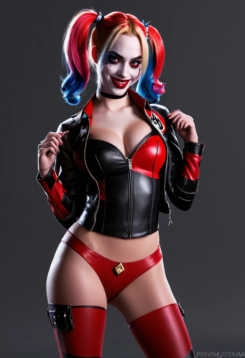 pour captiver le public sur des plateformes populaires telles que ArtStation, deviantart, dribble, bulle rouge, et Teepublic. Les détails complexes des traits expressifs de Harley Quinn, Des cheveux brillants, et une tenue saisissante prennent vie grâce à une mise au point nette et des coups de pinceau hyper réalistes. l&#39;background, rempli d&#39;chaotic energy and dynamic contrasts, complements Harley&#39;s vibrant presence. Ce chef-d&#39;artwork, un véritable hommage à l&#39;iconic anti-e, is available in 8k resolution, bring out every detail and come to life.  massifs  ,