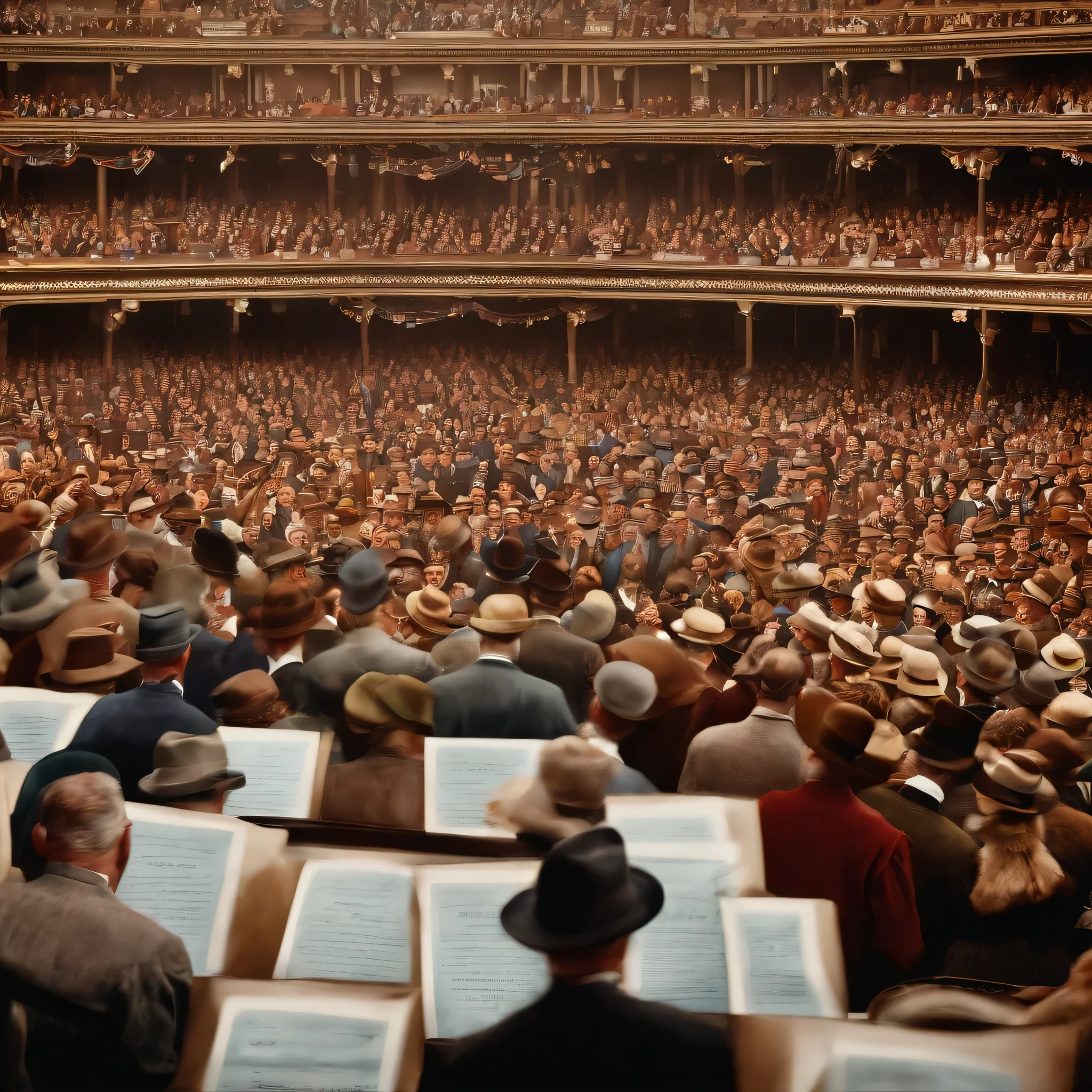 Vote. Crowd. 20th century. 1936 year. Plebescite, newsletters