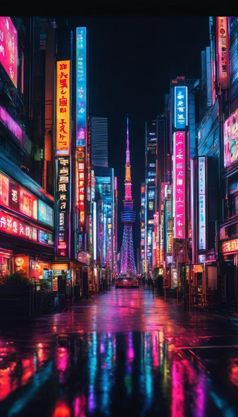 Tokyo skyline at night, illuminated with neon lights, detail, shot, dramatic, daylight, indoor studio lights, medium shot , highly detailed, vibrant, detailed textures, medium shot, ultrawide, full length shot, realistic, bright, ultrarealistic, realistic focus face, bright scene, city, 8k ,hyper realistic, ultra detailed hyper realistic, photorealistic, Studio Lighting, reflections, Cinematic, historical accuracy, Color Grading, Photography, Shot on 50mm lens, Depth of Field, hyper-detailed, beautifully color, 8k