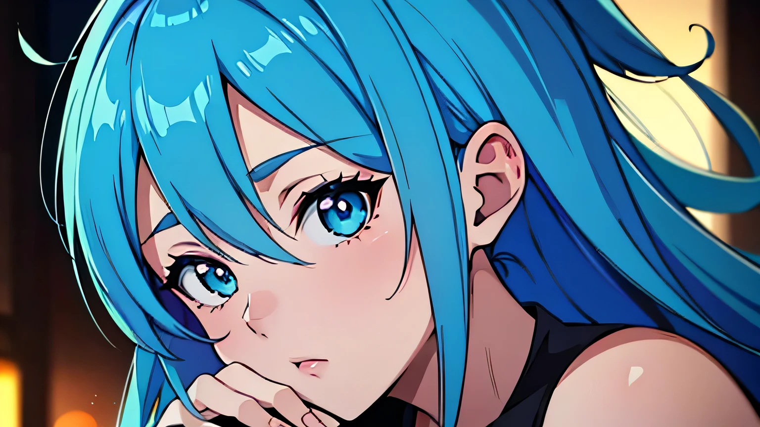 Blue haired and blue eyed anime girl in the city, Anime Style 4k, anime wallpaper 4k, anime wallpaper 4k, anime art wallpaper 4k, anime art wallpaper 4k, Anime Art Wallpapers 8K, 4k anime wallpaper, 4K Manga Wallpapers, Best Anime 4K Konachan Wallpaper, Ultra HD Anime Wallpaper, Turquoise hair anime girl,highest quality, skin texture, intricate details, (cinematic lighting), RAW photo, 8k ,high definition detail,