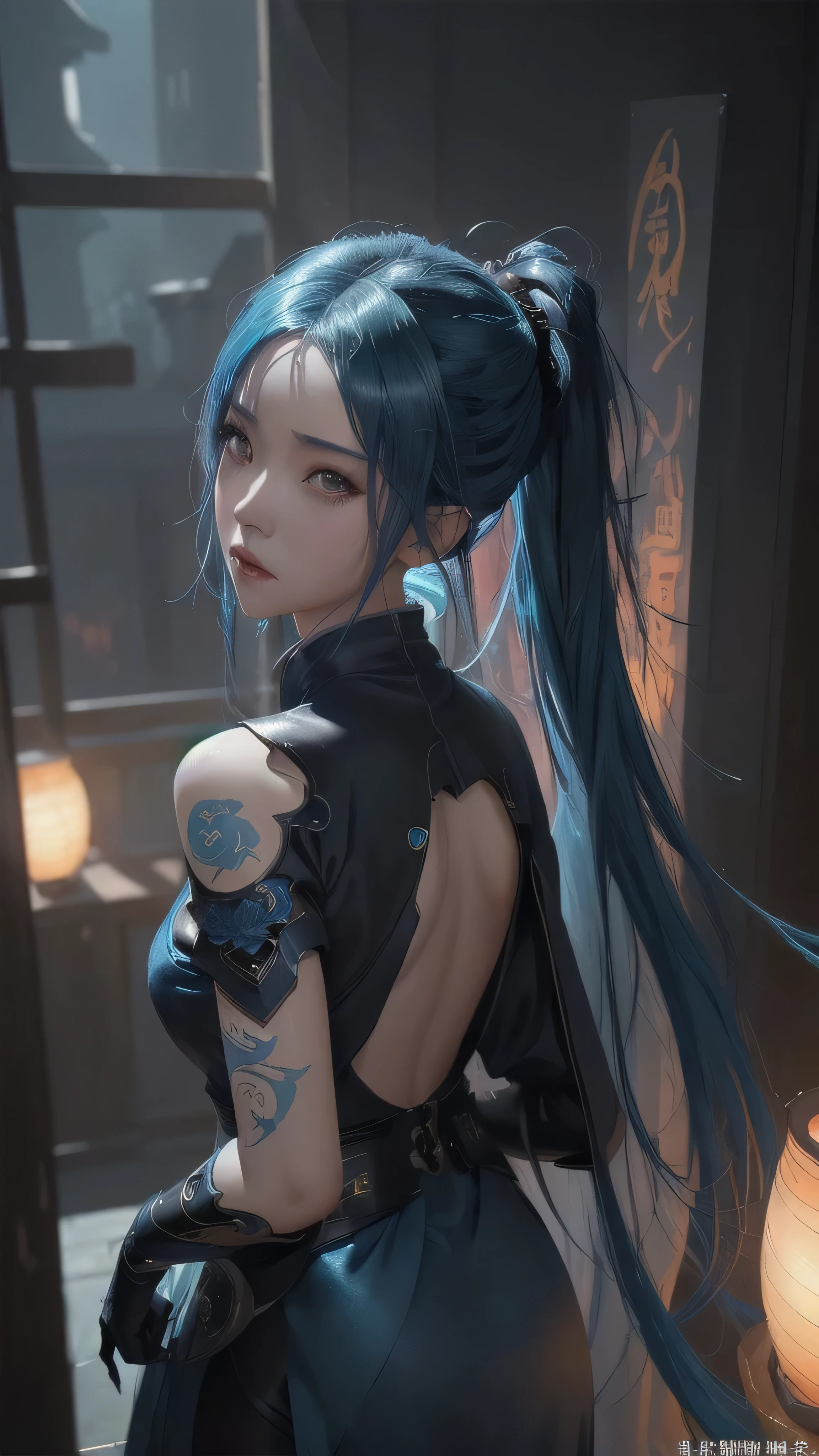 There is a woman with blue hair, guweiz style art, guweiz, Beautiful character painting, guweiz in ArtStation Pixiv, guweiz in Pixiv ArtStation, Stunning anime face portraits, Beautiful digital art, Wap Rose Sweepstakes, guweiz Masterpiece, Detailed digital anime art