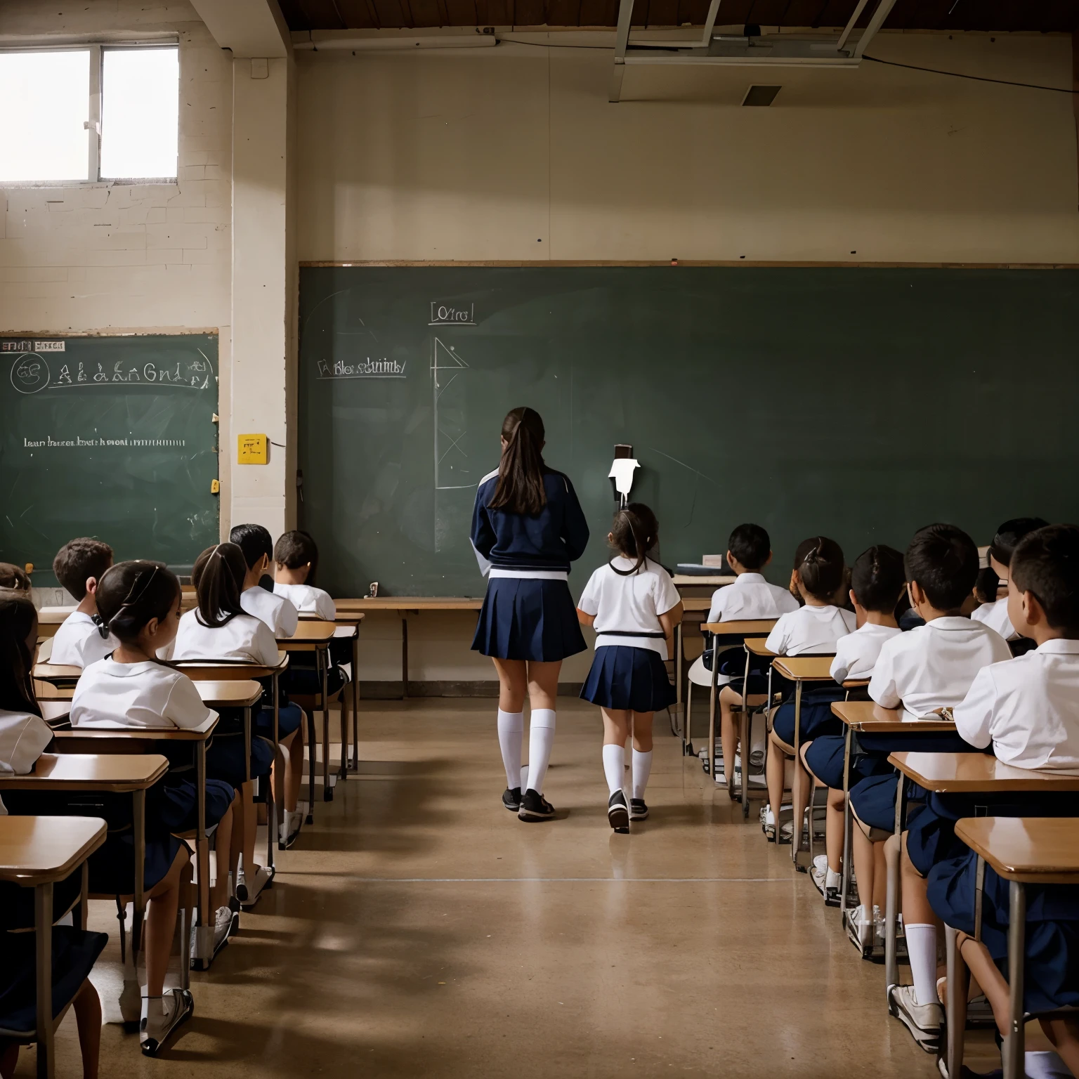 School,big school,with many kids