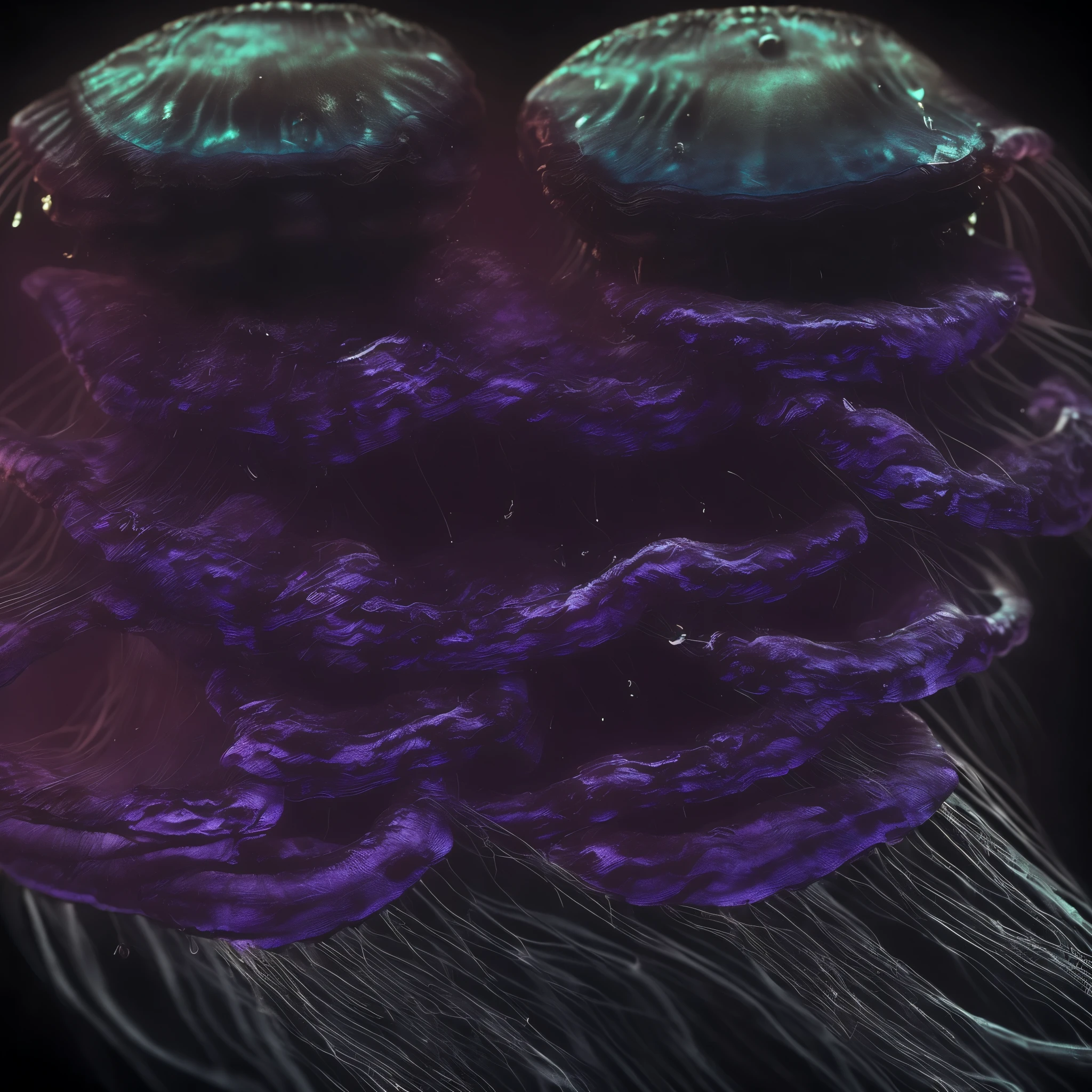 (black jellyfish:1.5), monochrome, outdoors, sky, water, tree, nature, scenery, forest, bare tree, jellyfish, many jellyfish, underwater, abyss, panicking, disappointed, scared, disgust, desperate, puzzled, shocked, thinking, troubled, lonely, noisy, confused, gradient purple background, gradient blue background, gradient black background, gradient gray background, gradient white background, white background, black background, gray background, blue background, purple background, outside, in the city, at midnight, with a blizzard, with a thunderstorm, with a lightning, with a thunderbolt, with a thunderstorm, with a tornado, with a hurricane, with rain, with snow, with clouds, dark fantasy, in the style of bizarre, in the style of intricate, in the style of intricate and bizarre, in the style of luminosity of water, in the style of melted, in a dark and gloomy world, dark academia, mysterious atmosphere, mystical atmosphere, dreamy atmosphere, dark atmosphere, the glass that is broken and misaligned by the bullet that came out of the gun, darkness, shallow depth of field, no human