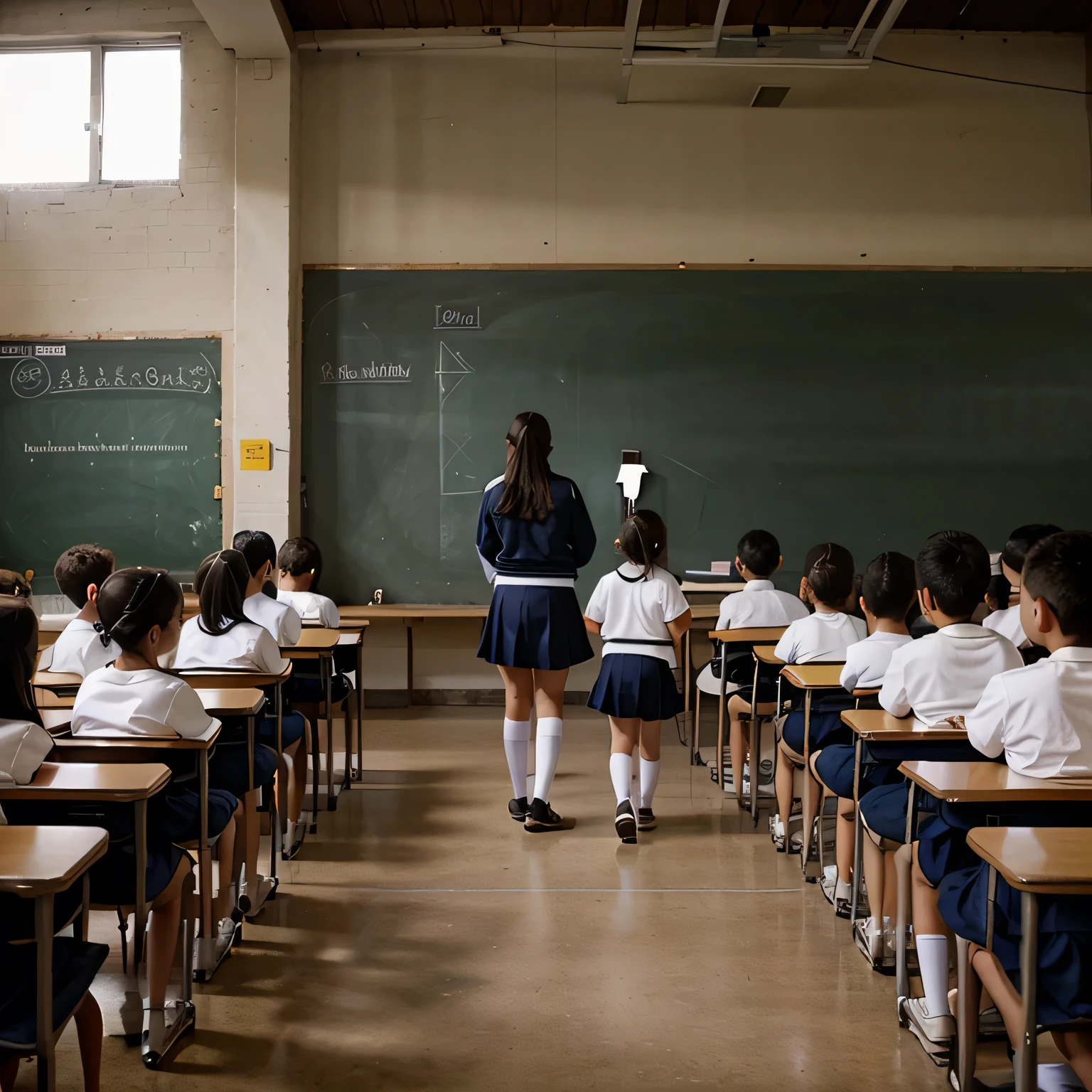 School,big school,with many kids