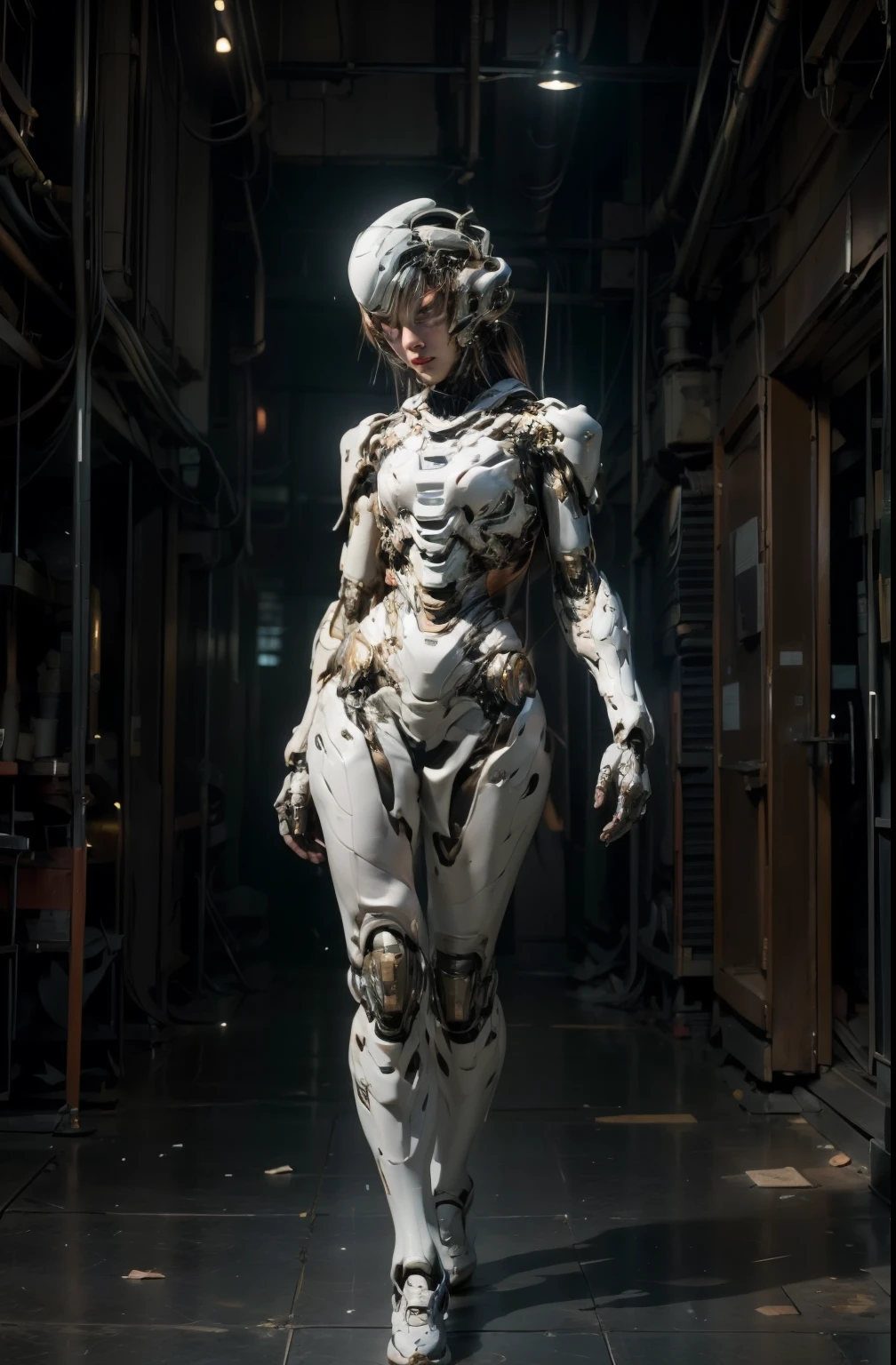 (masterpiece, best quality:1.2), (8k uhd, 16k, 32k, ultra high res), (photorealistic:1.37), (RAW photo), ultimate-realistic, ultimate-realistic details, ultimate-realistic texture, ultimate-intricate details, ultimate-realistic lighting, ultimate-realistic shadow, japanese girl, ultimate-cute face, ultimate-RAW skin, ultimate-realistic eyes, Beautiful Japanese girl with beautiful eyes and lips on upper body, spider body on lower body, bat wings, partly mechanical elements, 16 years old, vivid colors, detailed depiction of girl's hair blowing in the wind, realistic textures on the spider body, mechanical partssurrealistic lighting, eerie atmosphere, dark and mysterious background
