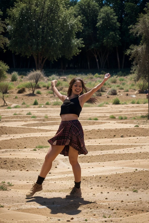 Size: 3000 x 3000 pixels (perfect square)
Format: JPG
Quality: Maximum (36 MB)
Color Mode: RGB "Cartoon of people dancing in the countryside, on a dusty dirt ground."