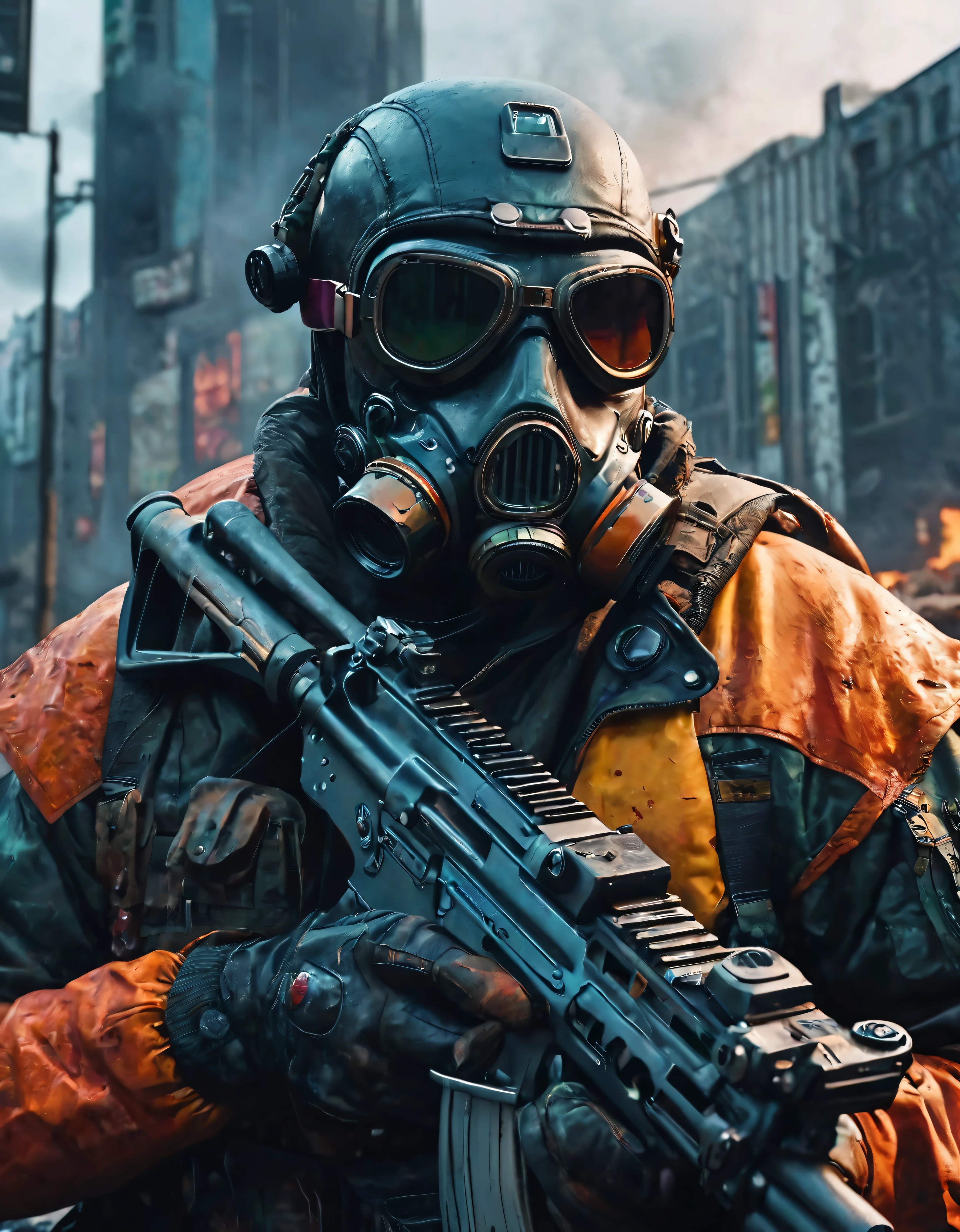create an image demonstrating the style of ((Avant Apocalypse)) style, hyper realism, 8k high definition, vibrant colors, sharp focus, insanely detailed