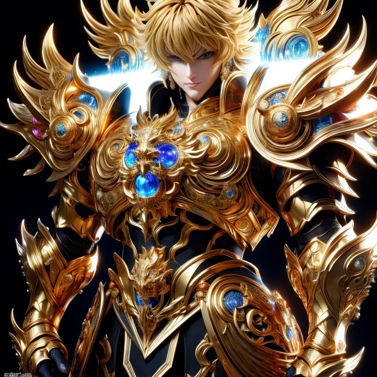 (masterpiece, best quality:1.2, UHD, 4k, masterpiece, photo realistic, insane details, ultra realistic, nobel photography), a saint seiya saint, with ultra beautiful and decoured full armour, made of black metal, dragon themed dragoncore, light effects, very decourated, friezes