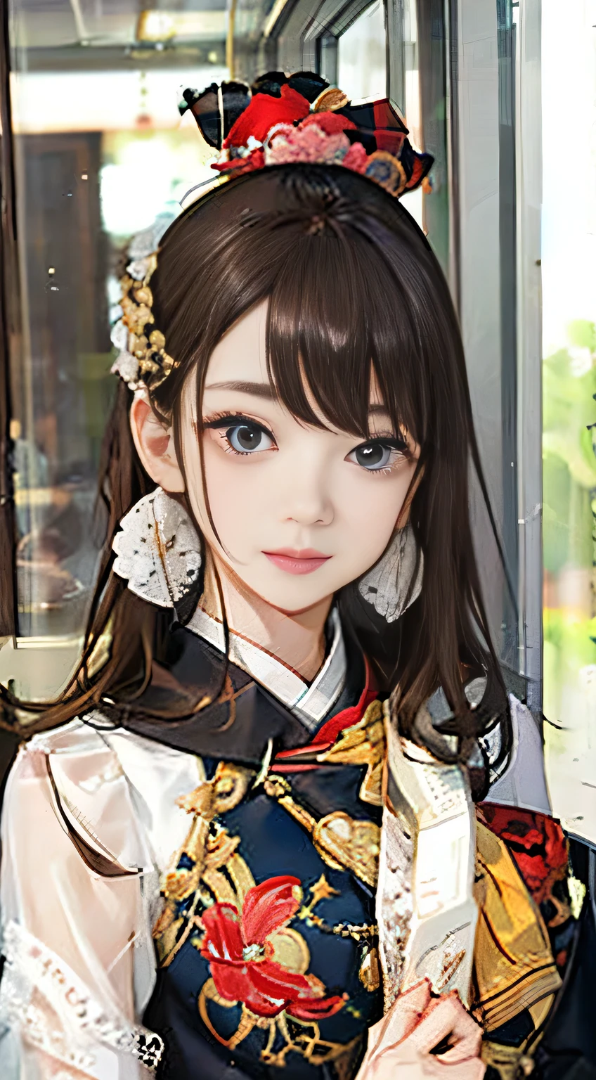 highest quality, masterpiece, One woman、 whole body, Very delicate and beautiful woman, 8K Wallpaper, Beautiful fine details, Beautiful sparkle, Cinematic lighting、27 years old、Idol、sexy、Colorful costumes、Red Line、Tall beauty、cute