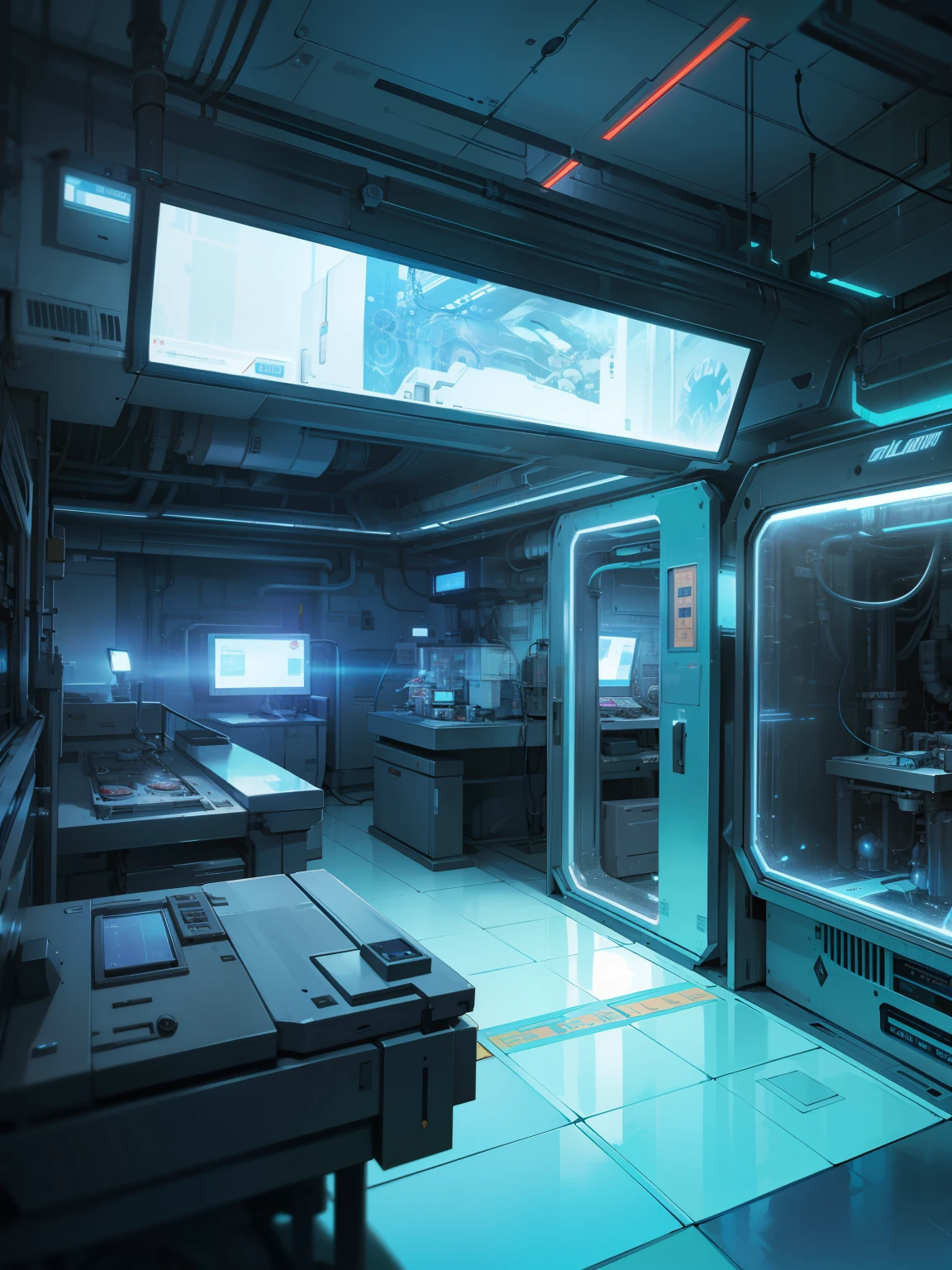 ValvePunkAI Lab, a retro-futuristic laboratory set in the dimensions of 1280x720, is a chaotic and cluttered environment where the fusion of nuclear energy and advanced biology takes center stage. Among the buzzing machines and flickering teslapunkai-inspired contraptions, a plasma-filled chamber captures the attention. The air crackles with the electric energy as the untamed power of nuclear fusion is harnessed within the lab. The scene is a testament to the fusion of retro aesthetics and cutting-edge technology, showcasing the limitless possibilities of the ValvePunkAI Lab.