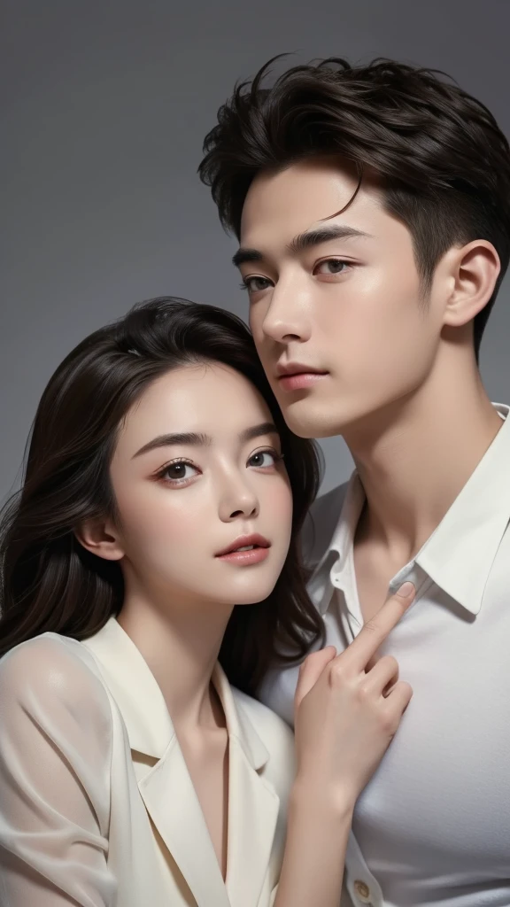 (masterpiece, highest quality:1.3), 1 boy and 1 girl, close, having a good time