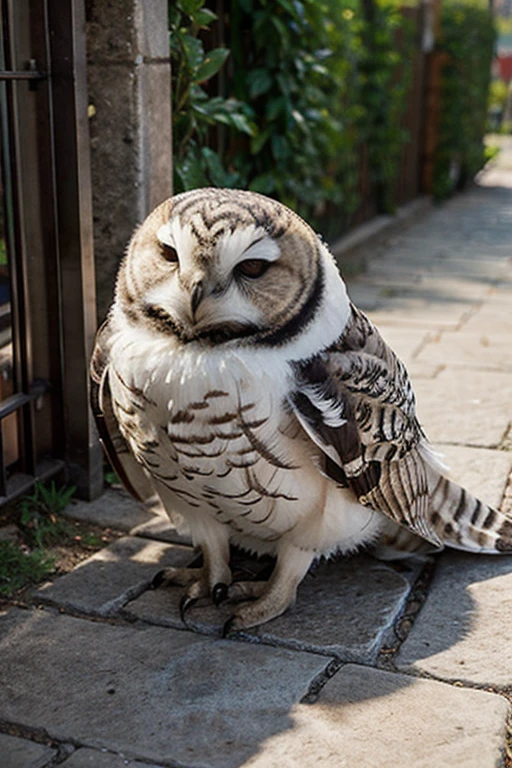 recrea la iamgen de un buho