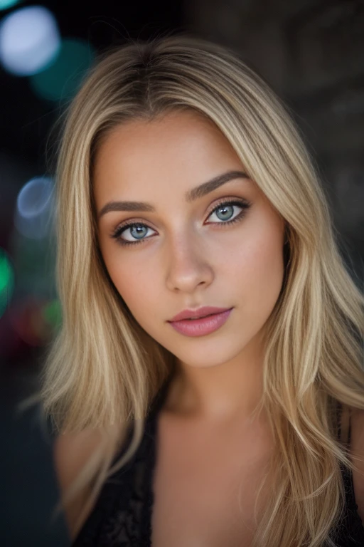 (Tomarse selfies, Aerial view: 1.4), (mitad recta del torso: 1.4), Portrait photo of a 24-year-old blonde in RAW UHD format (mujer de ojos azules) Walk down the dark alley, pechos grandes,, ciudad de noche, (upskirt), (separar), Detalles (texturas! , cabello! , reluciente, Color!! , imperfecciones: 1.1), ojos brillantes muy detallados (mirando a la camara), DSLR lighting, reflex camera, Ultra calidad, nitidez, Profundidad de campo, film grain (centro), Fujifilm XT3, claro como el cristal, Centro del marco, hermosa cara, Sharp focus, farola, neon lighting, bokeh (dimly lit), Noche, (cielo nocturno), detalles complejos de los ojos, cuerpo completo, pechos grandes