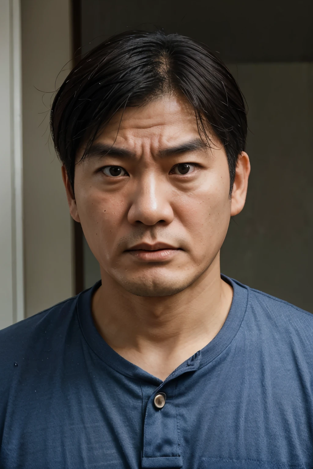 an angry Korean dad in his 40s