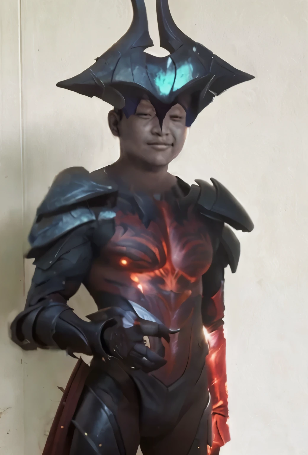 
(Perfect details: 1.5, 8K wallpaper, masterpiece, best quality, ultra-detailed) A man, emperor,dark humanoid,aatrox